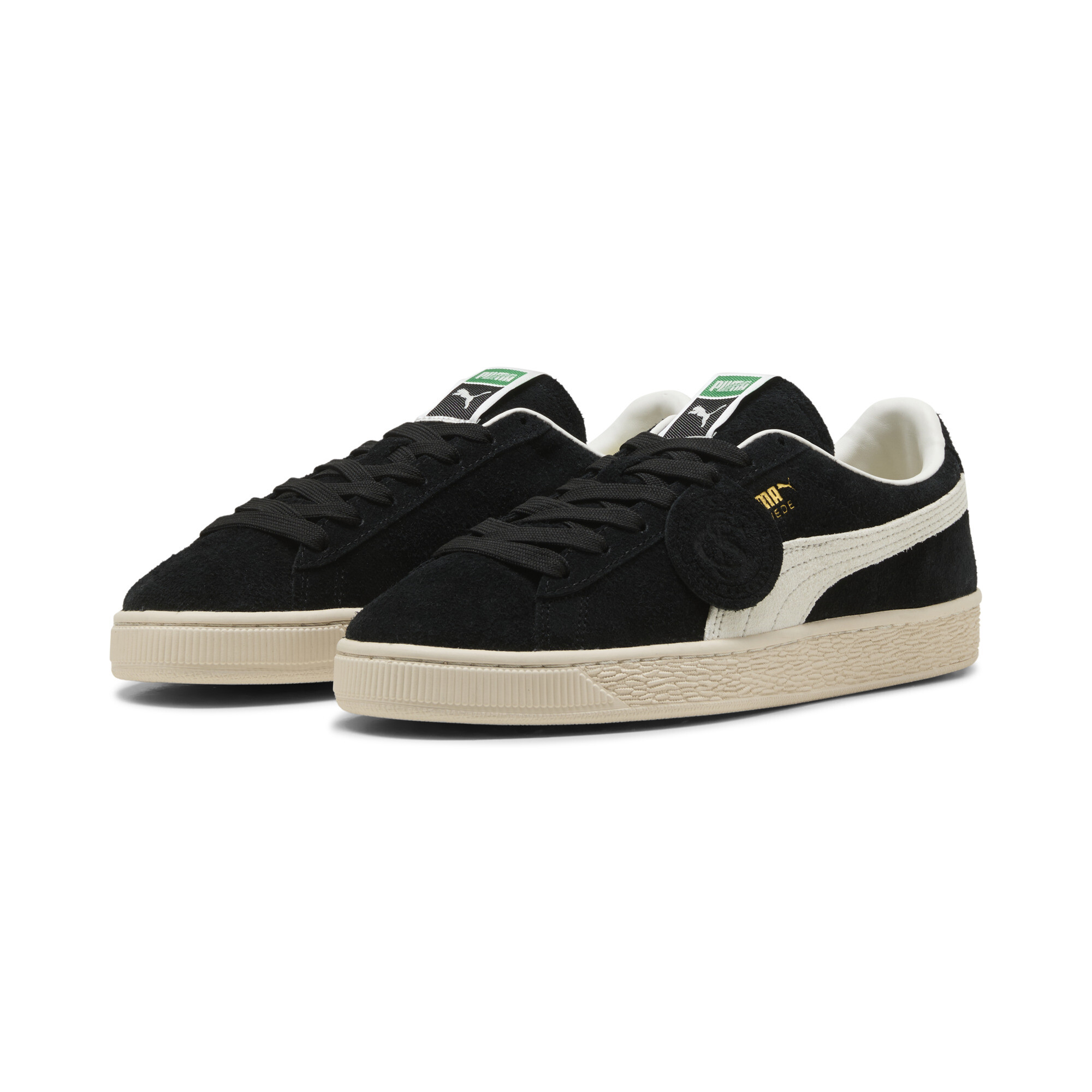 PUMA Suede Charles F. Stead I uniseks sneakers, Zwart/Wit, Maat 37 thumbnail 6