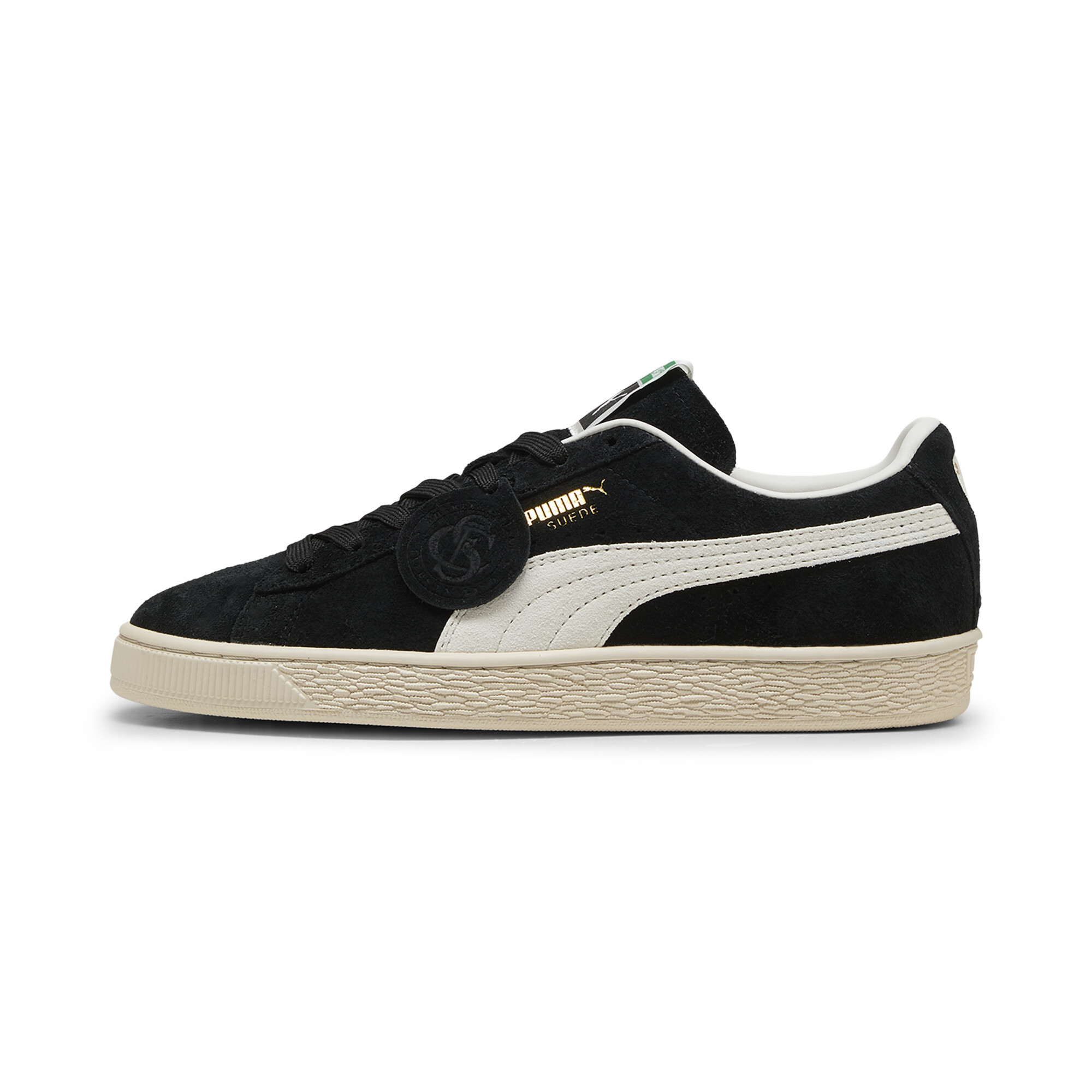PUMA Suede Charles F. Stead I uniseks sneakers, Zwart/Wit, Maat 37
