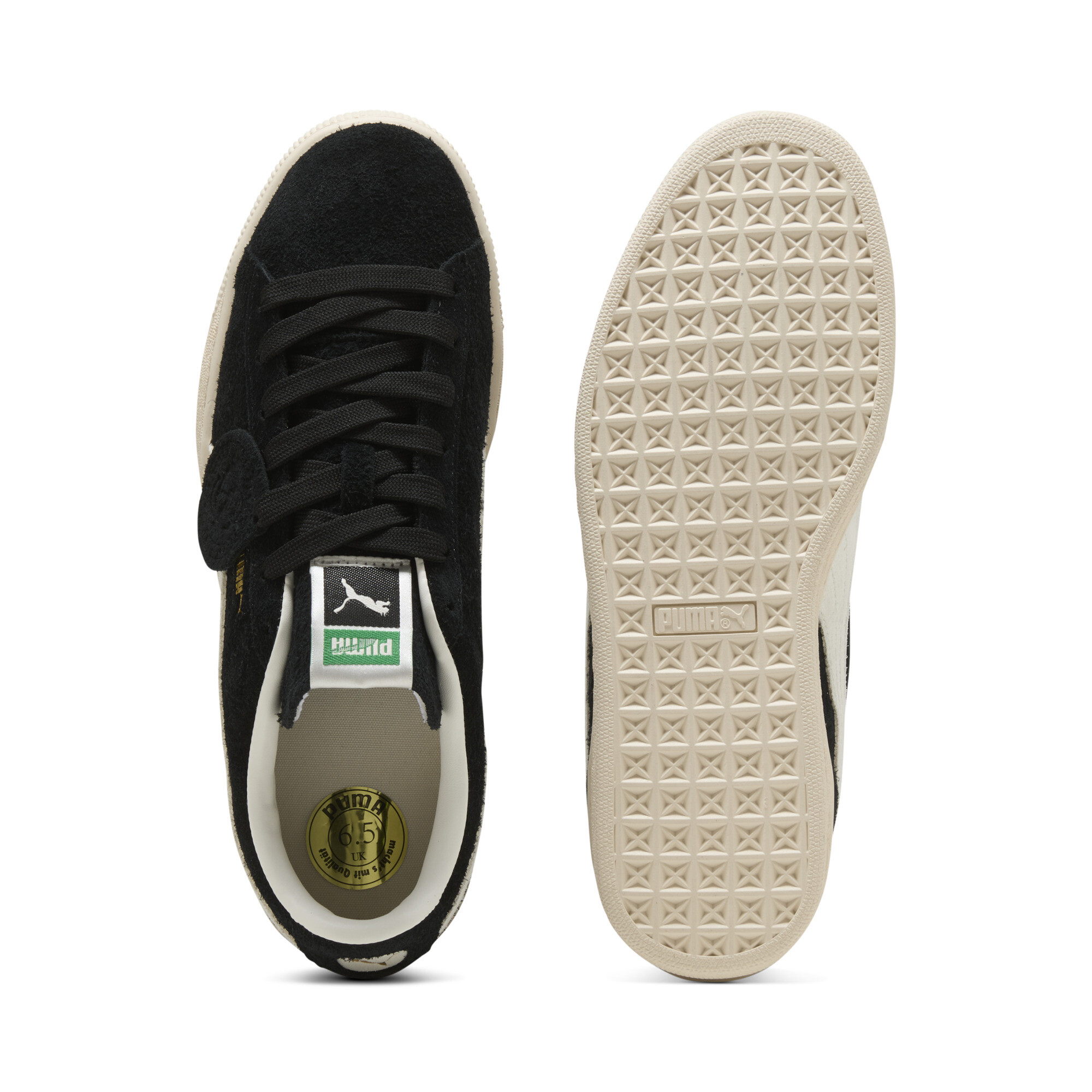 PUMA Suede Charles F. Stead I uniseks sneakers, Zwart/Wit, Maat 37 thumbnail 4