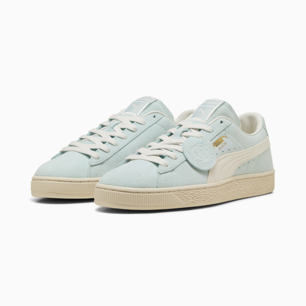 Suede Charles F. Stead II Sneakers Unisex, Green Glimmer-PUMA White, large-ZAF