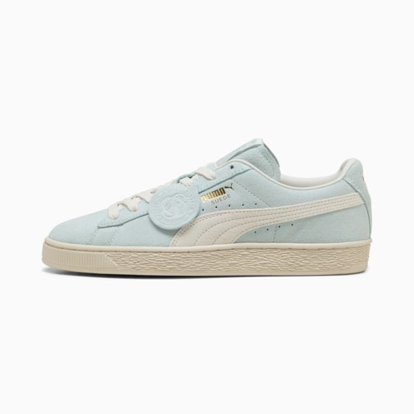 Suede Charles F. Stead II Sneakers Unisex, Green Glimmer-PUMA White, large-ZAF