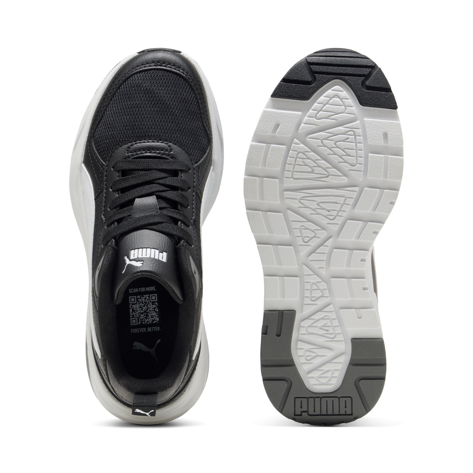 PUMA Trinity 2 LT sneakers, Zwart/Grijs/Wit, Maat 37,5 thumbnail 4