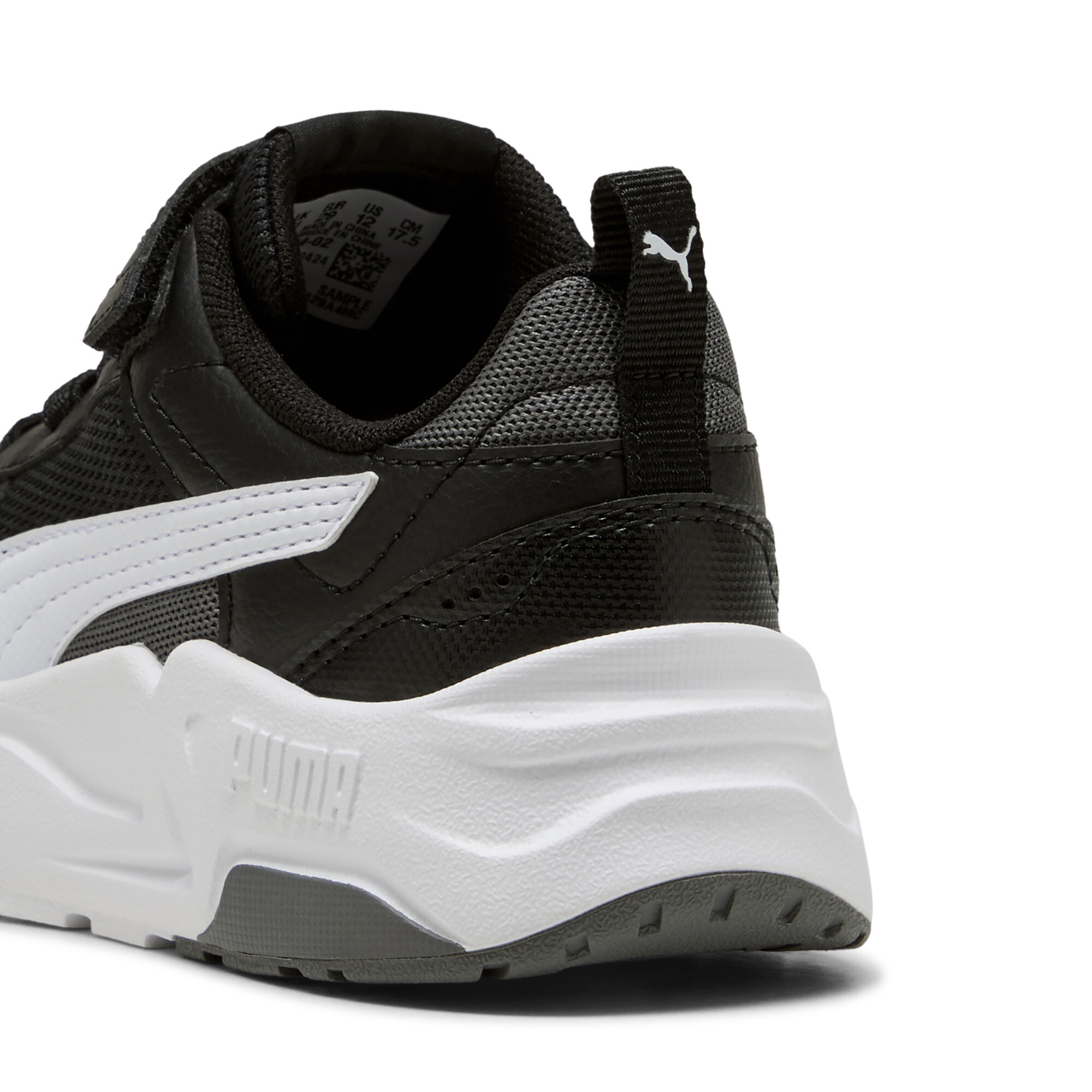 PUMA Trinity 2 LT sneakers, Zwart/Grijs/Wit, Maat 29 thumbnail 5