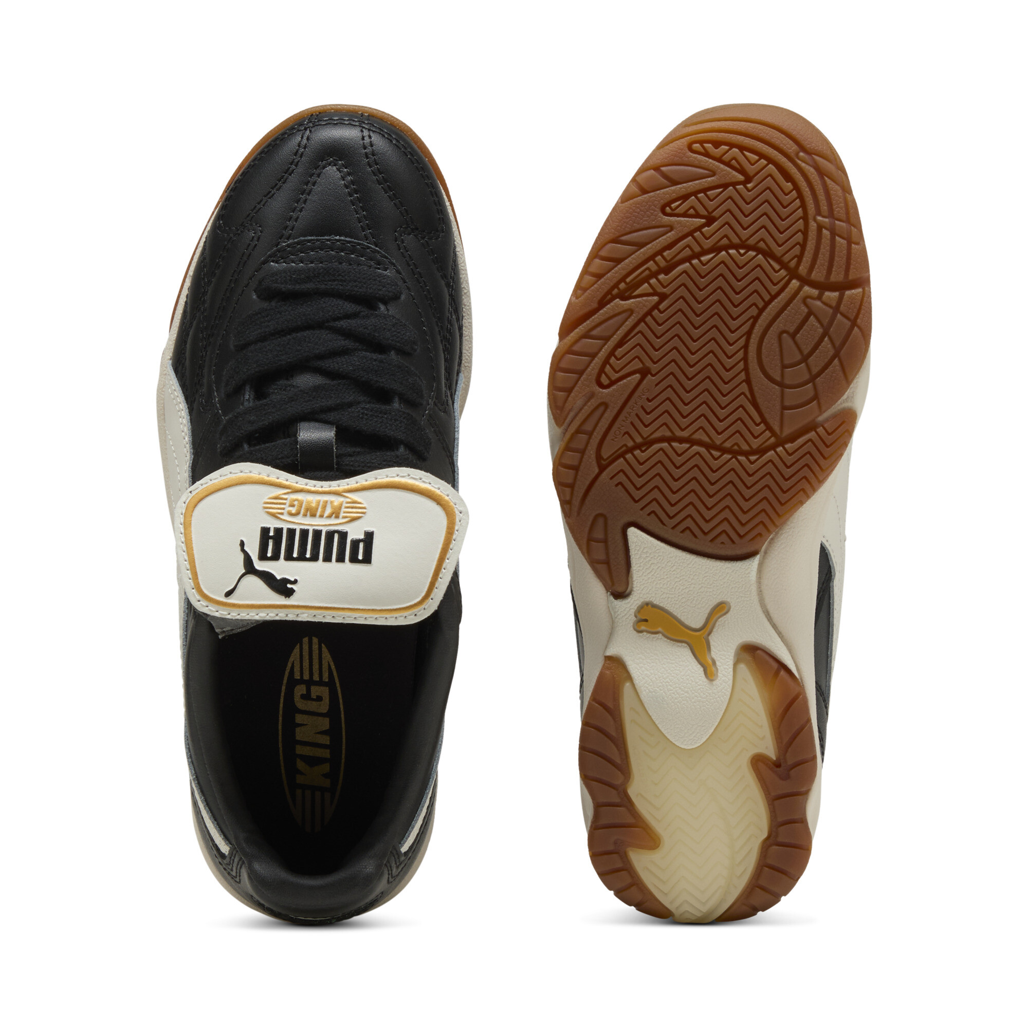 PUMA King Indoor sneakers, Zwart/Wit, Maat 37,5 thumbnail 4