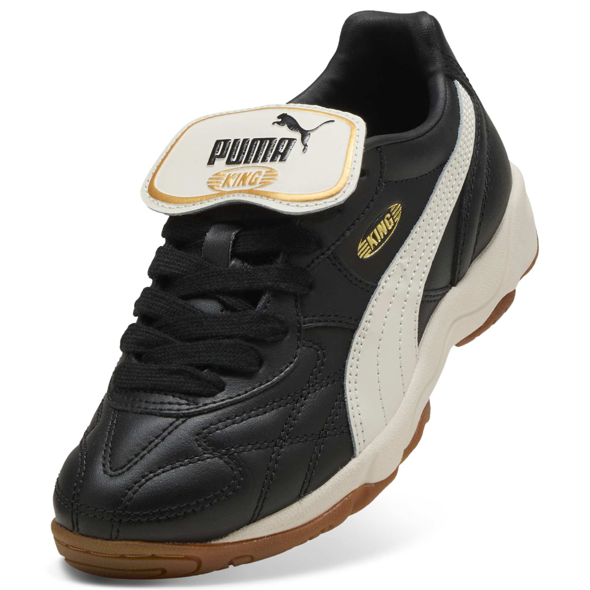PUMA King Indoor sneakers, Zwart/Wit, Maat 37,5 thumbnail 2