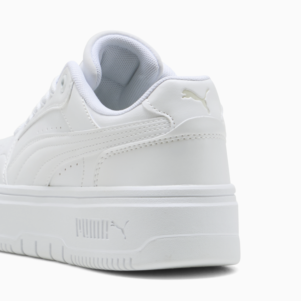 Rebound Femme Sneakers Youth, PUMA White-Vapor Gray, large-ZAF
