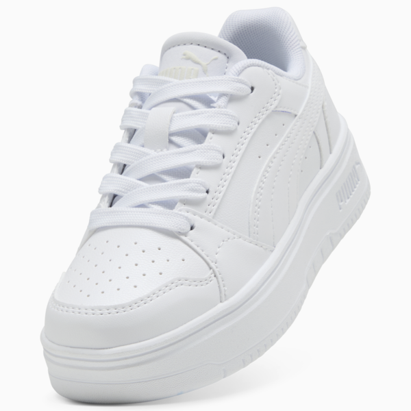 Rebound Femme Sneakers Kids, PUMA White-Vapor Gray, large-ZAF