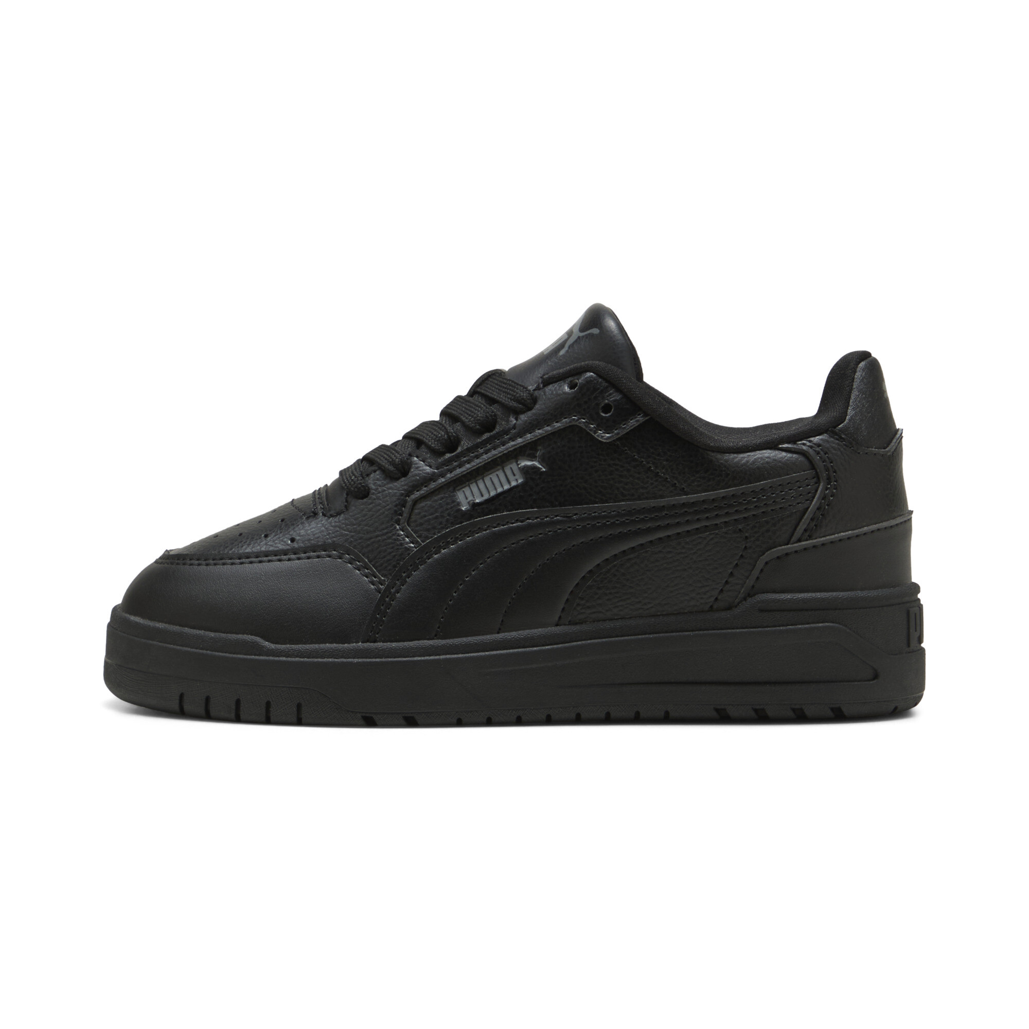 PUMA Shuffle Downtown Lo Big Kids' Sneakers in Black, Size 6.5