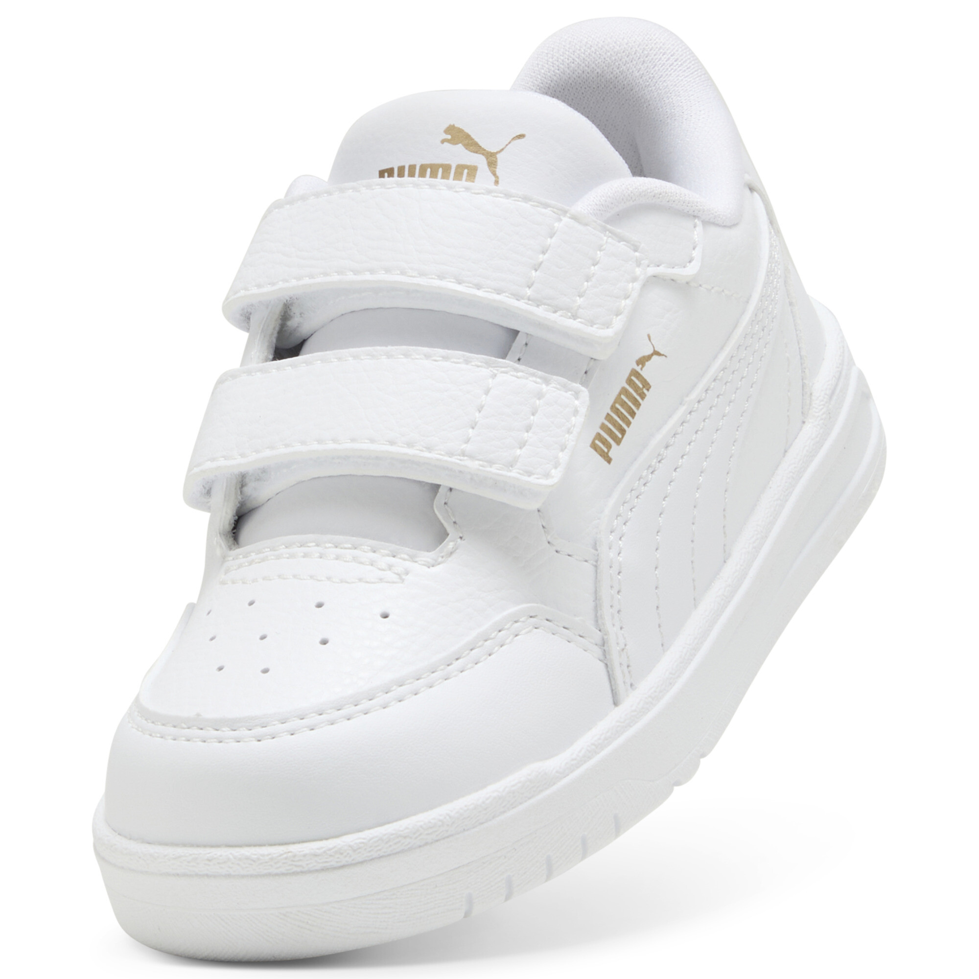 PUMA Shuffle Downtown sneakers, Wit/Goud, Maat 22 thumbnail 2