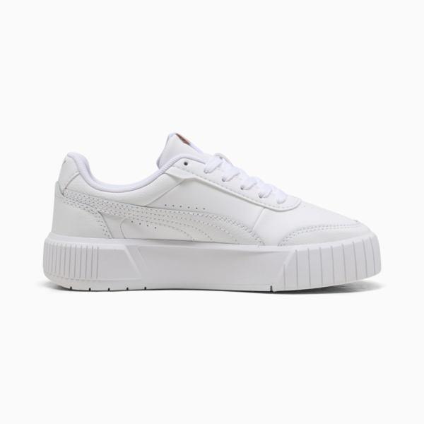 Carina Mia Sneakers Youth, PUMA White-PUMA Gold, large-ZAF