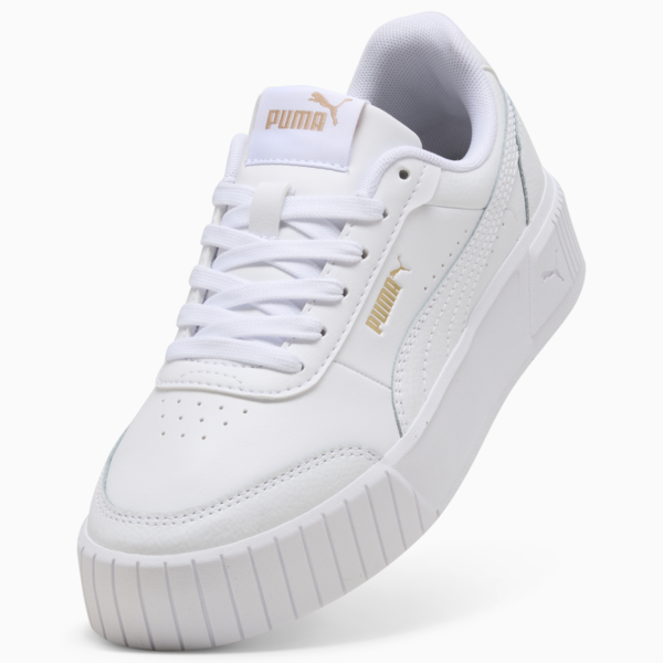 Carina Mia Sneakers Youth, PUMA White-PUMA Gold, large-ZAF