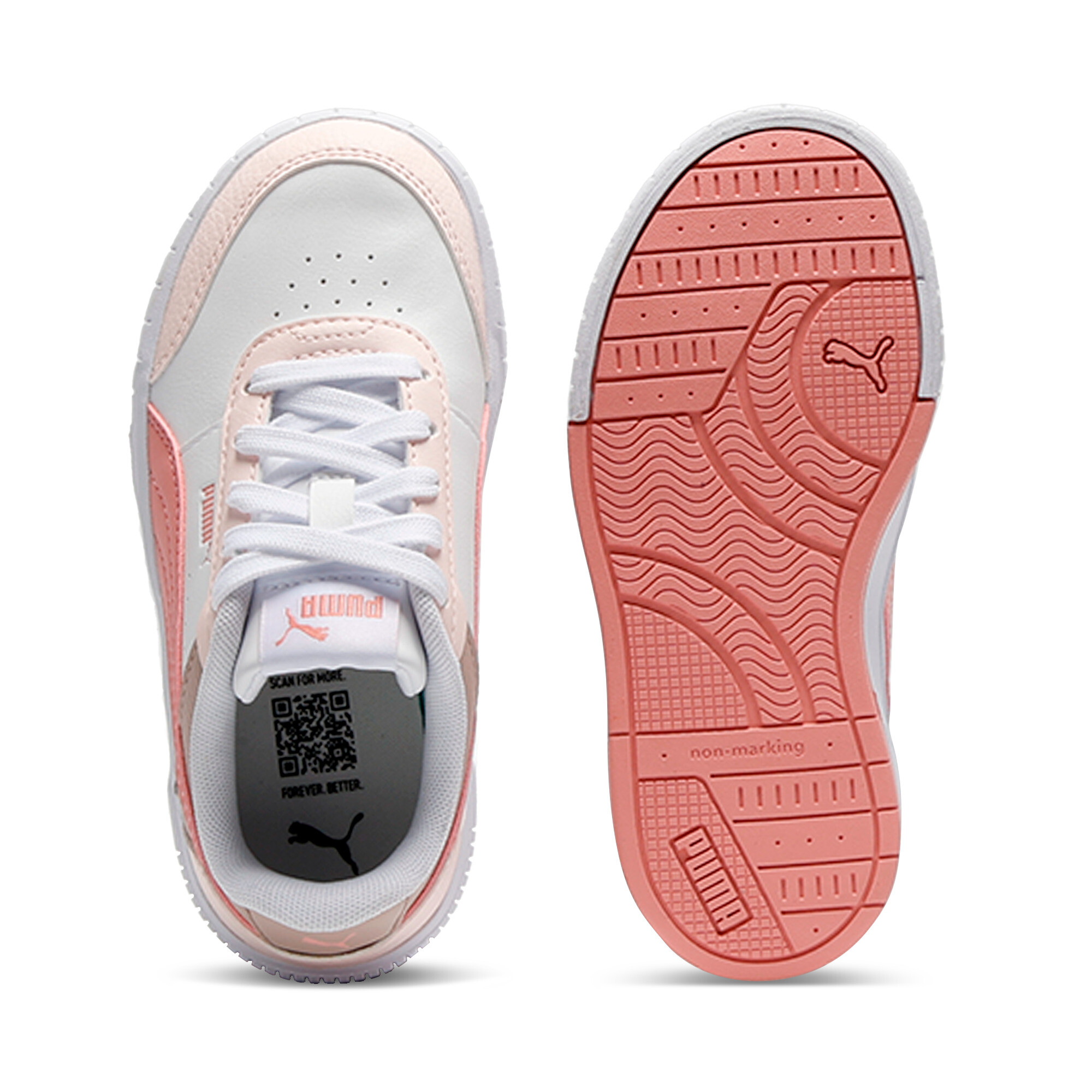 PUMA Carina Mia sneakers voor Dames, Wit, Maat 31 thumbnail 4