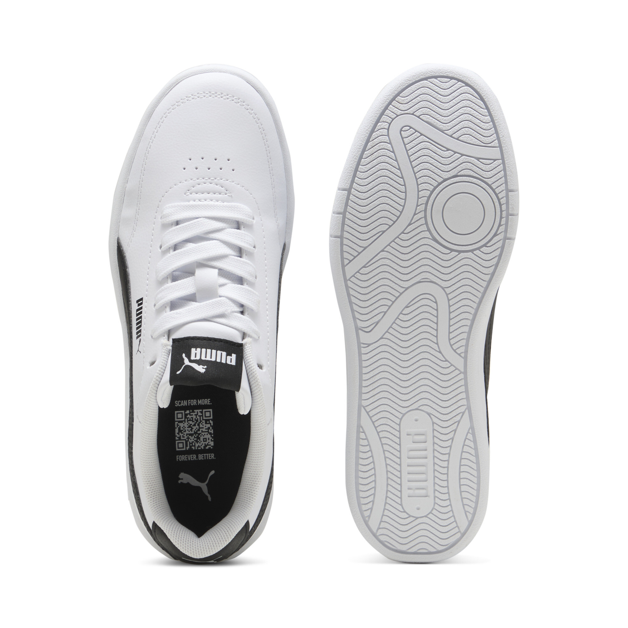 PUMA Court Classic Clean sneakers, Zwart/Wit, Maat 36 thumbnail 4