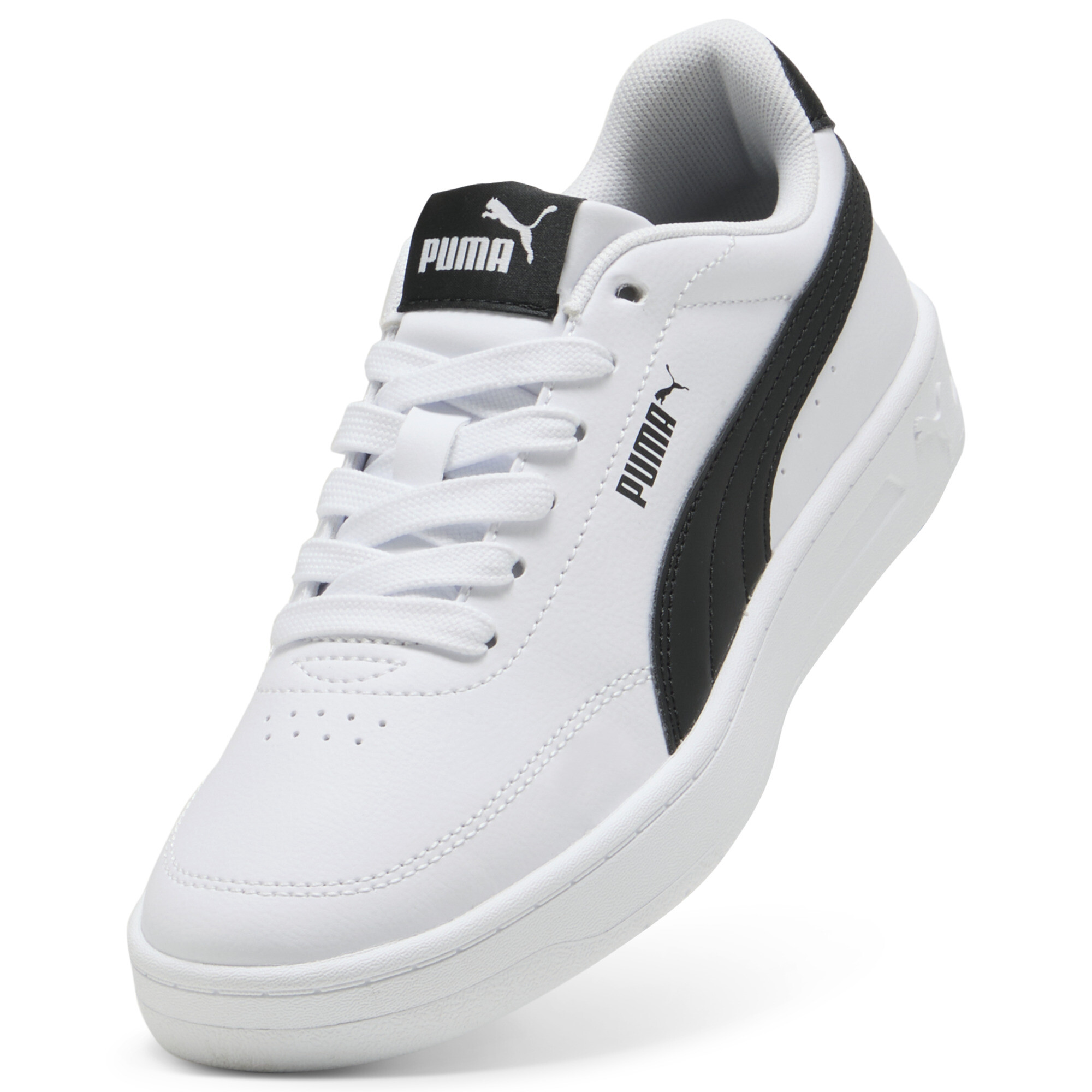 PUMA Court Classic Clean sneakers, Zwart/Wit, Maat 36 thumbnail 2