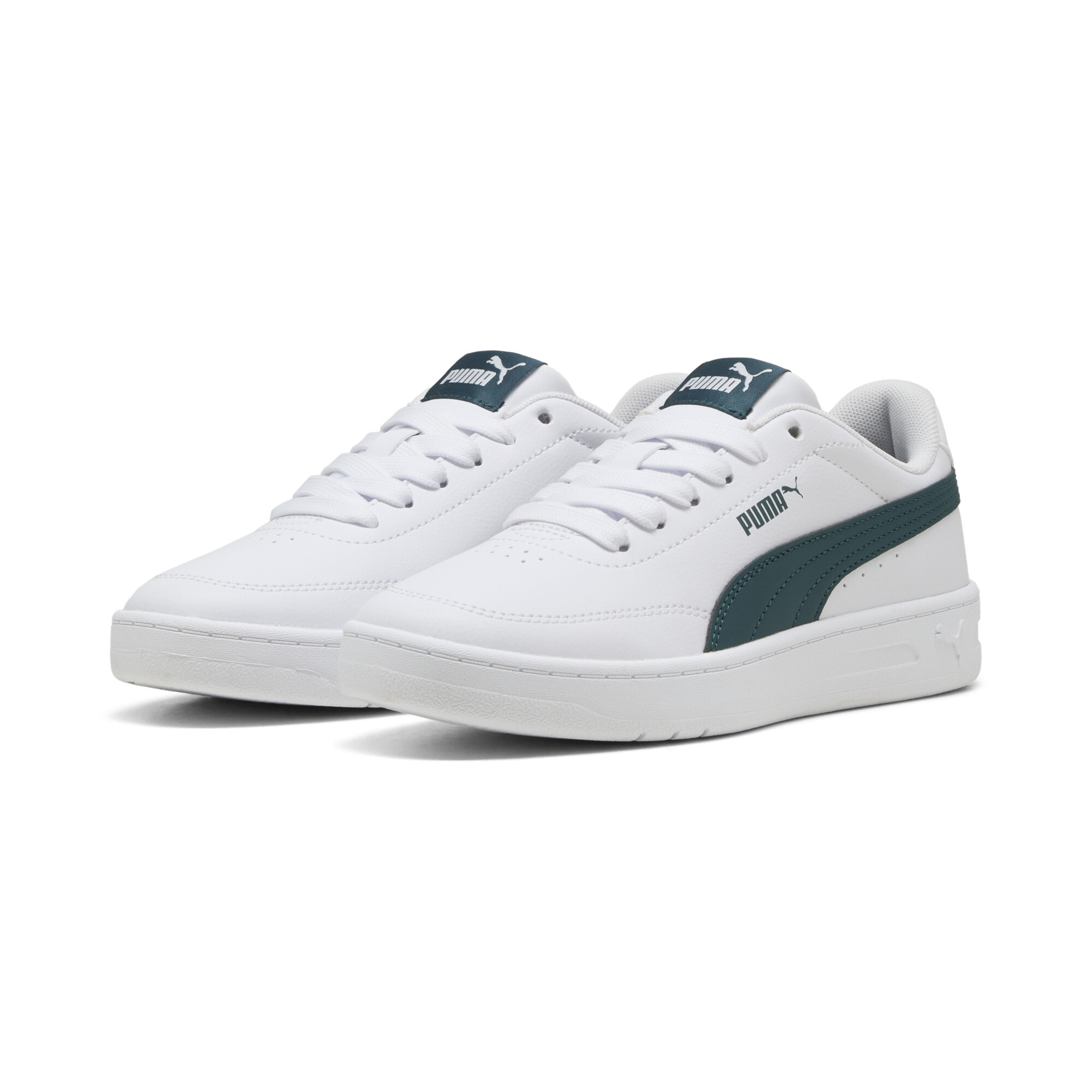 PUMA Court Classic Clean sneakers, Groen/Wit, Maat 37 thumbnail 6