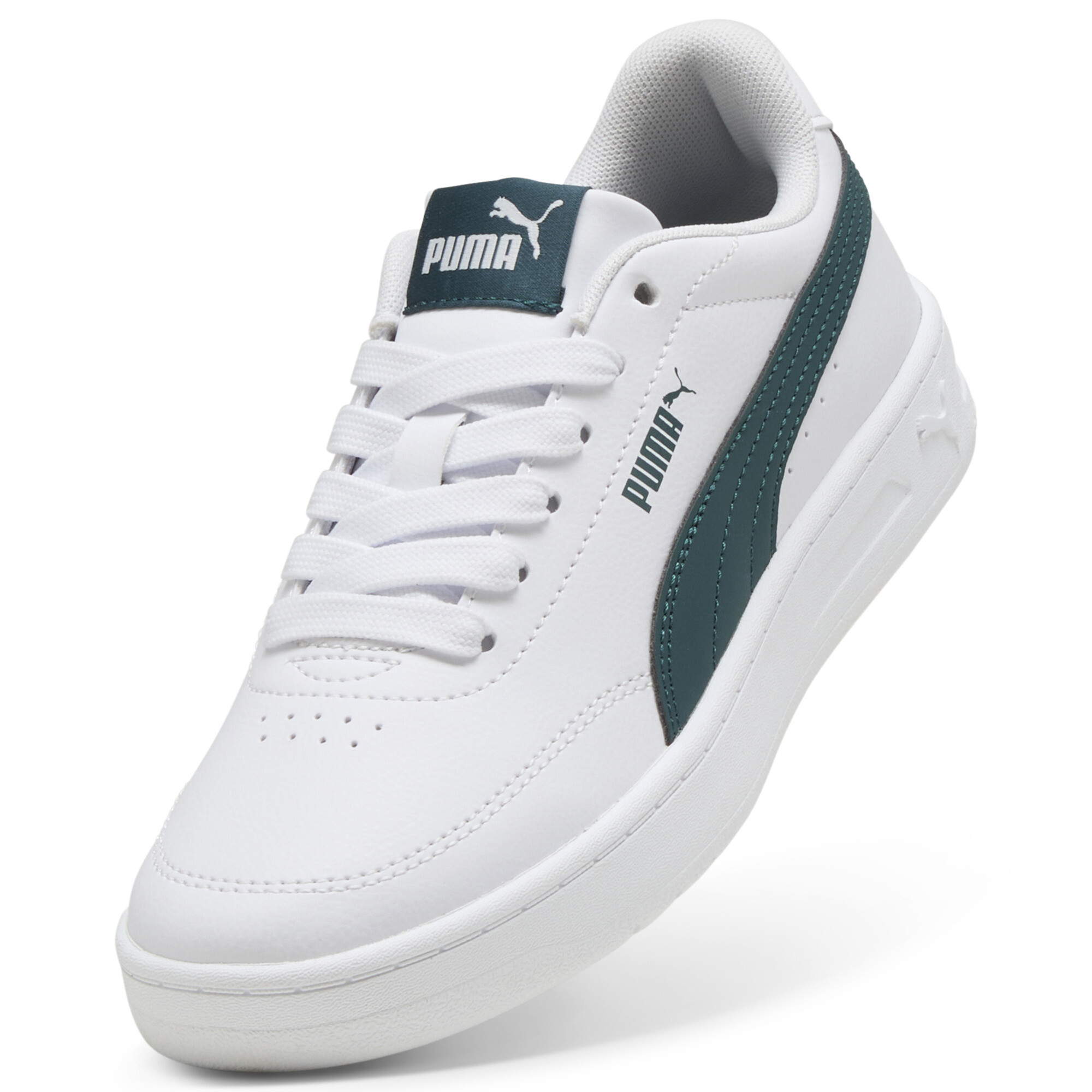 PUMA Court Classic Clean sneakers, Groen/Wit, Maat 37 thumbnail 2