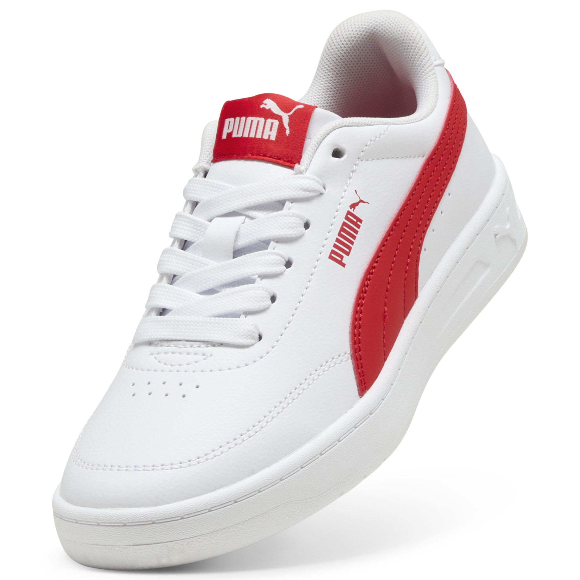 PUMA Court Classic Clean sneakers, Rood/Wit, Maat 35,5 thumbnail 2