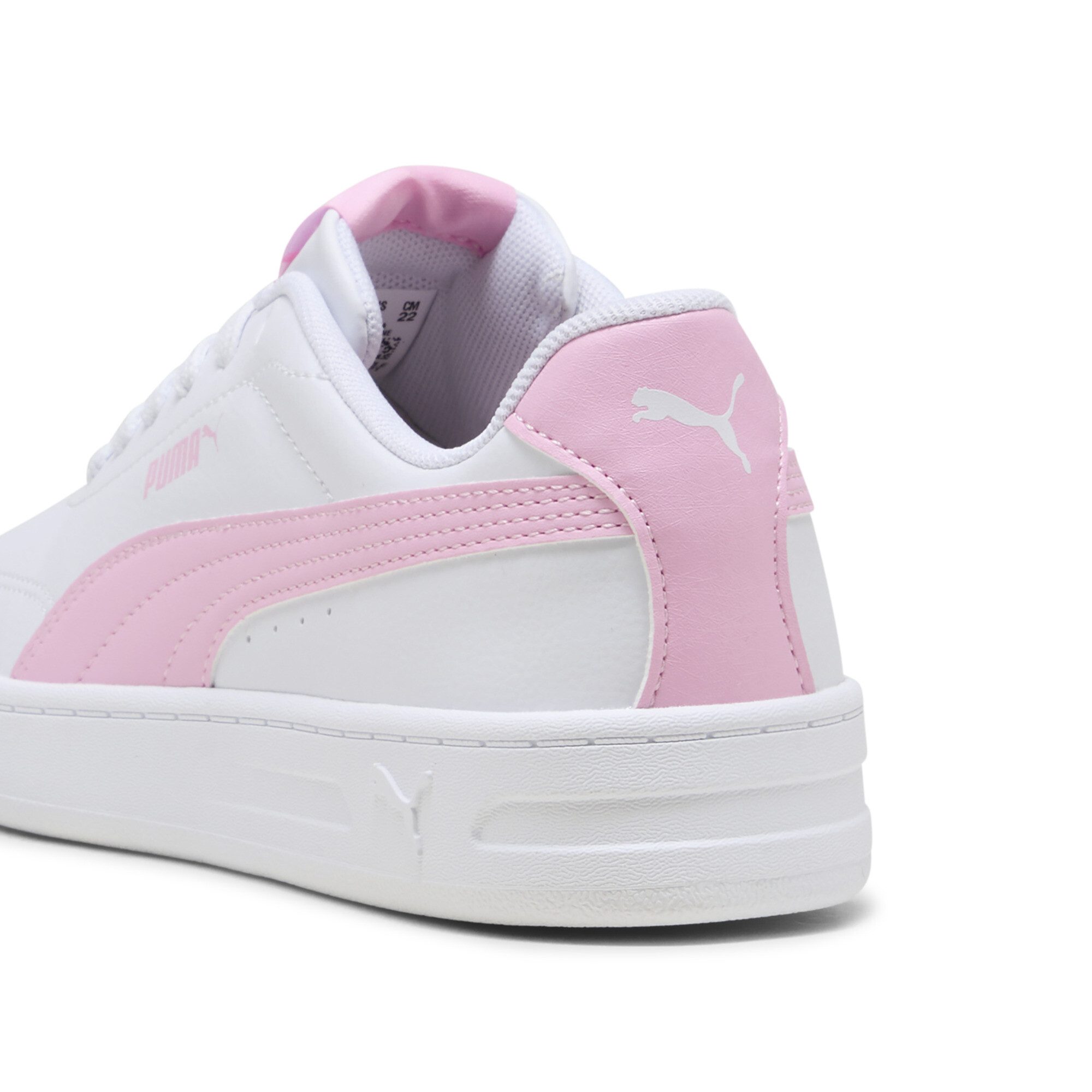 PUMA Court Classic Clean sneakers, Roze/Wit, Maat 36 thumbnail 5