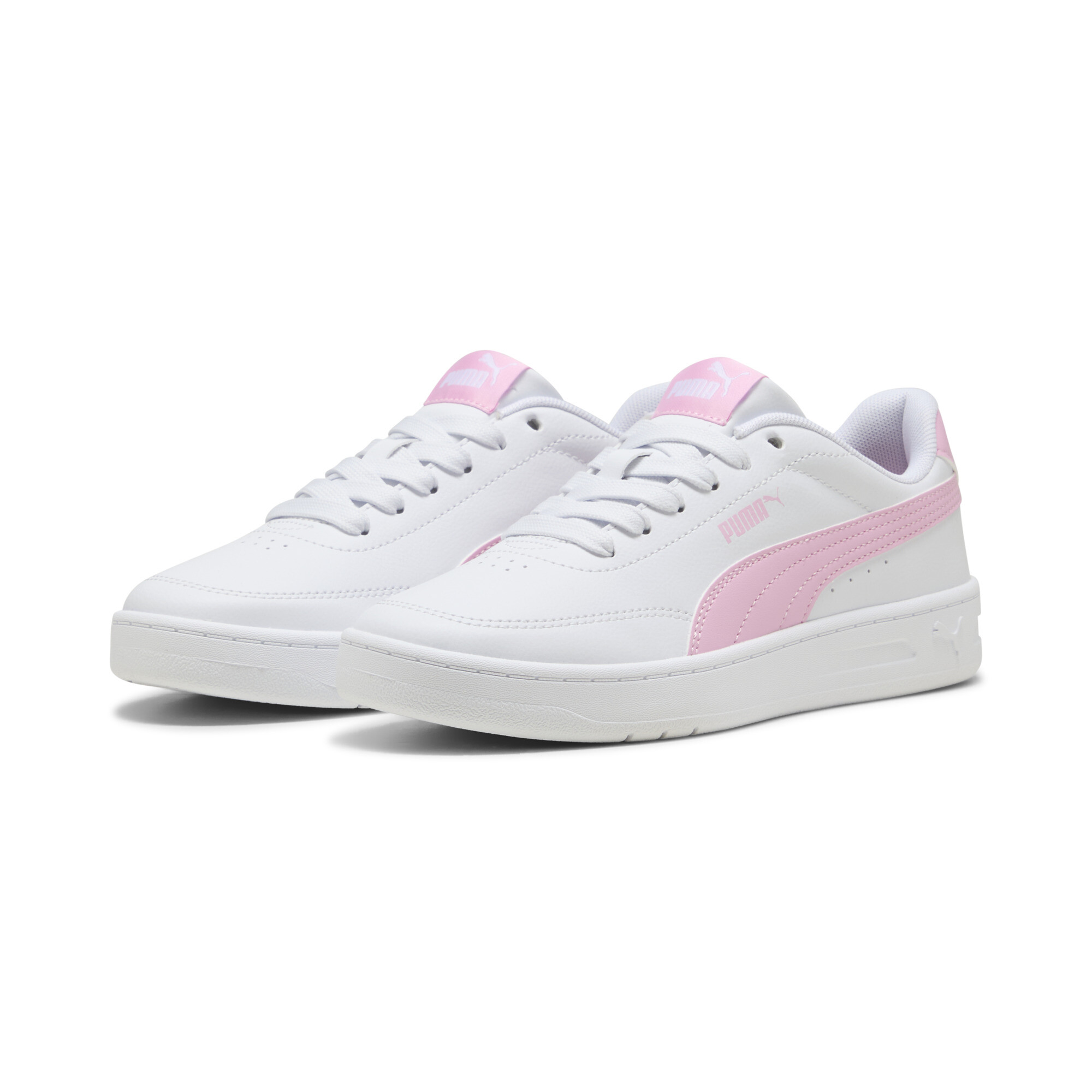 PUMA Court Classic Clean sneakers, Roze/Wit, Maat 36 thumbnail 6