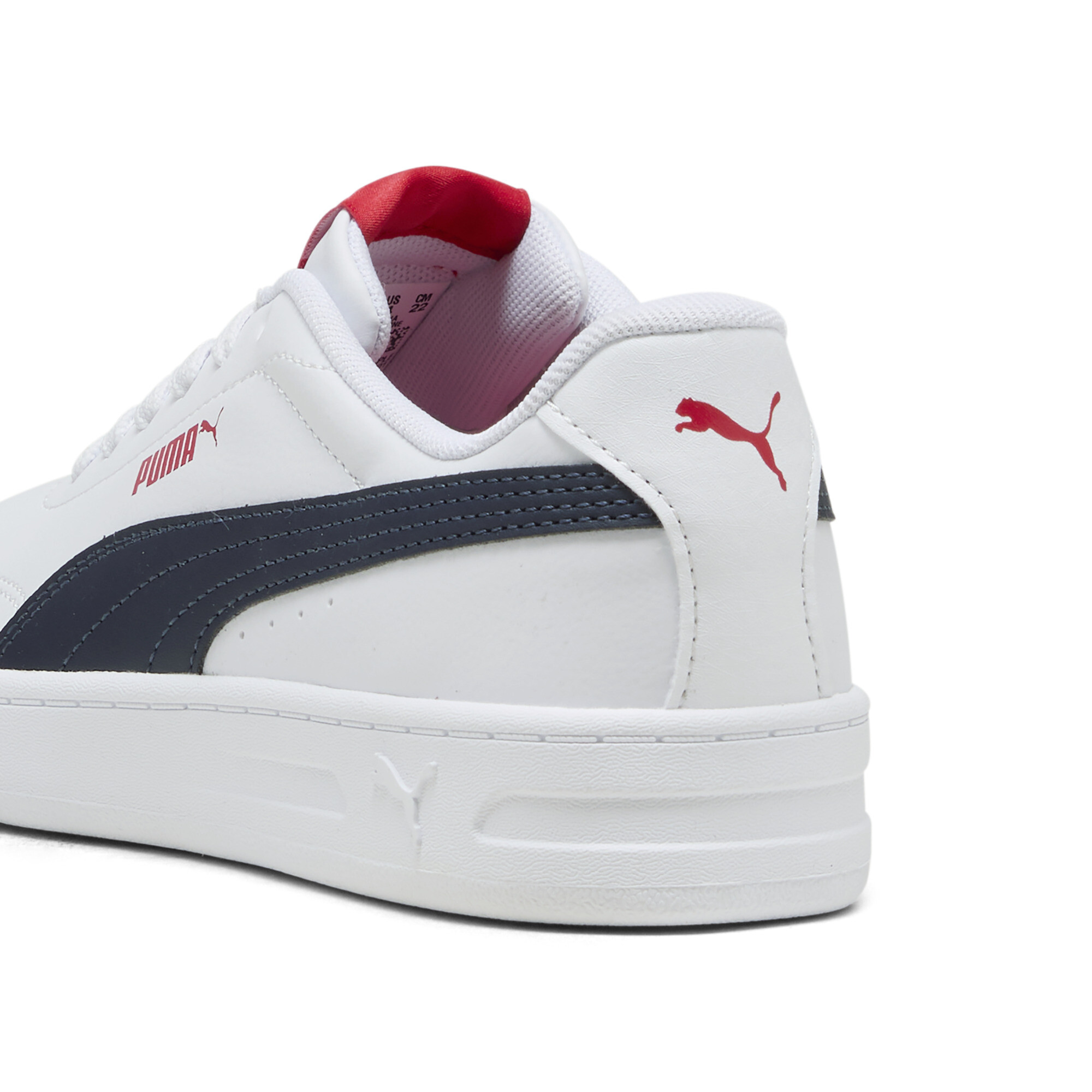 PUMA Court Classic Clean sneakers, Blauw/Rood/Wit, Maat 37 thumbnail 5