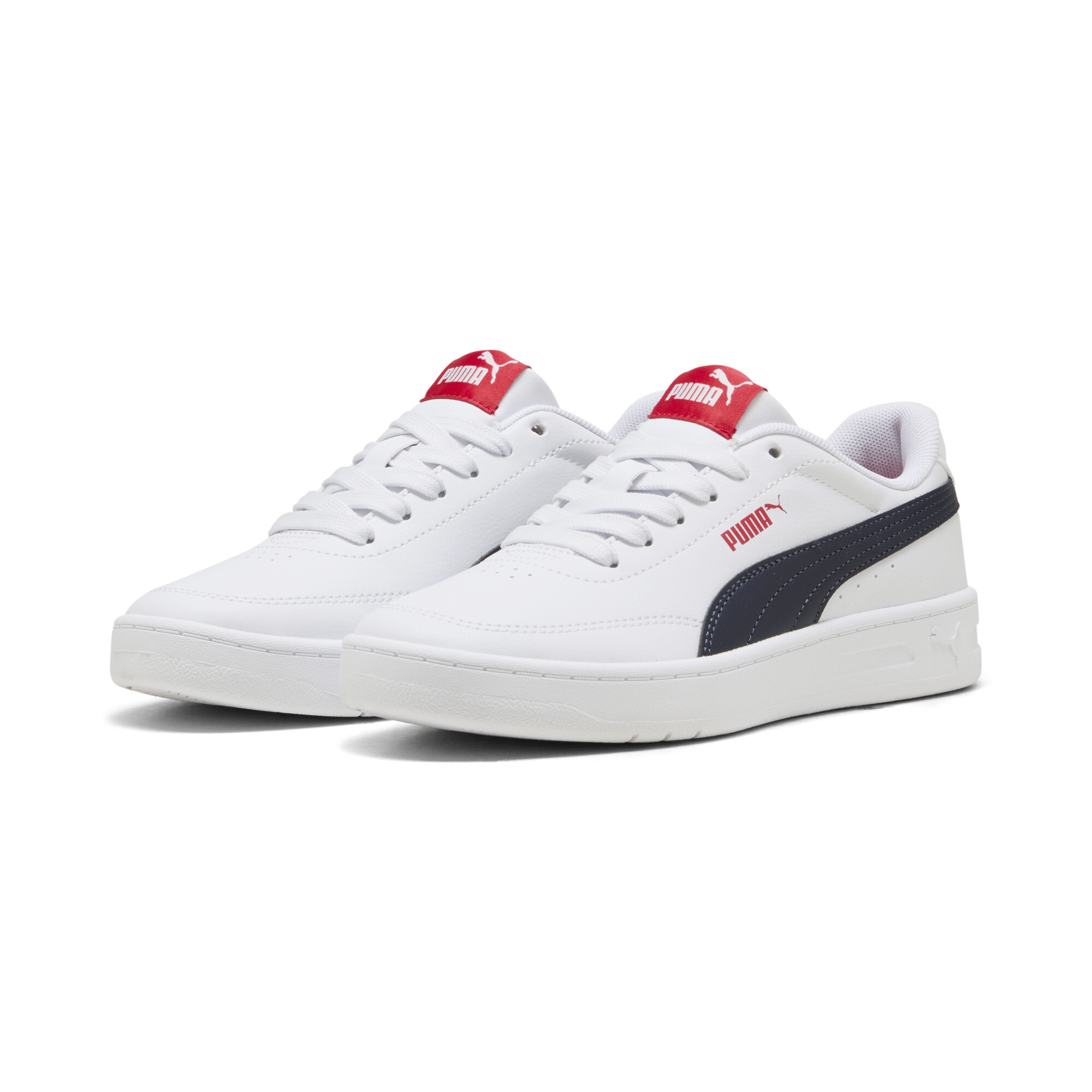 PUMA Court Classic Clean sneakers, Blauw/Rood/Wit, Maat 37 thumbnail 6
