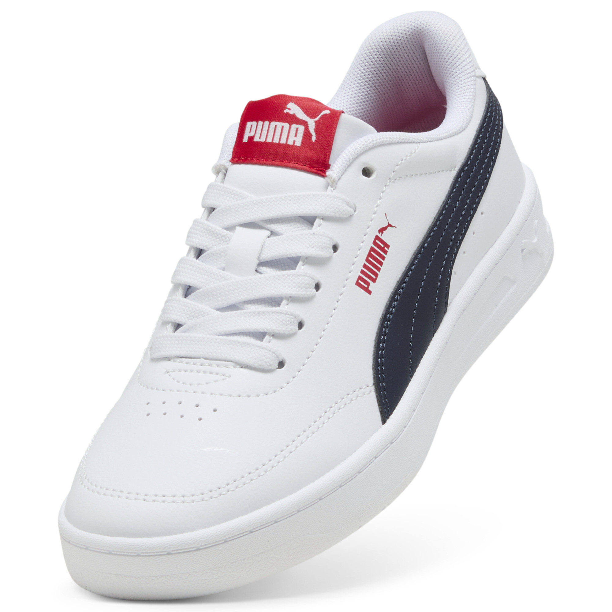 PUMA Court Classic Clean sneakers, Blauw/Rood/Wit, Maat 37 thumbnail 2