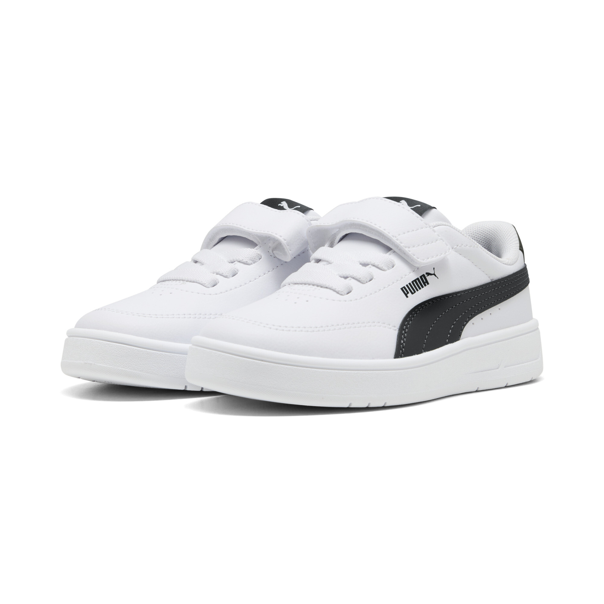 PUMA Court Classic Clean sneakers, Zwart/Wit, Maat 31,5 thumbnail 6