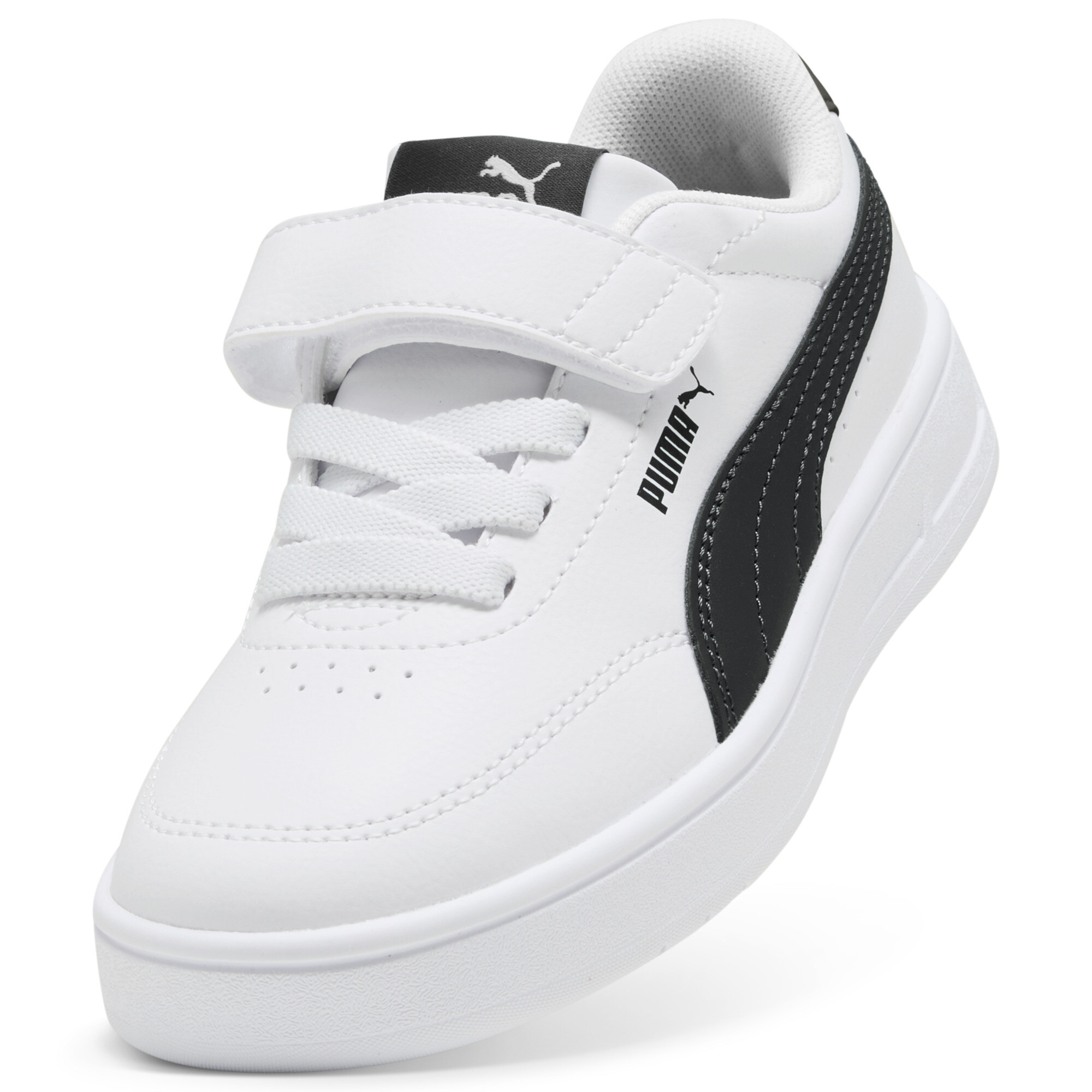 PUMA Court Classic Clean sneakers, Zwart/Wit, Maat 31,5 thumbnail 2