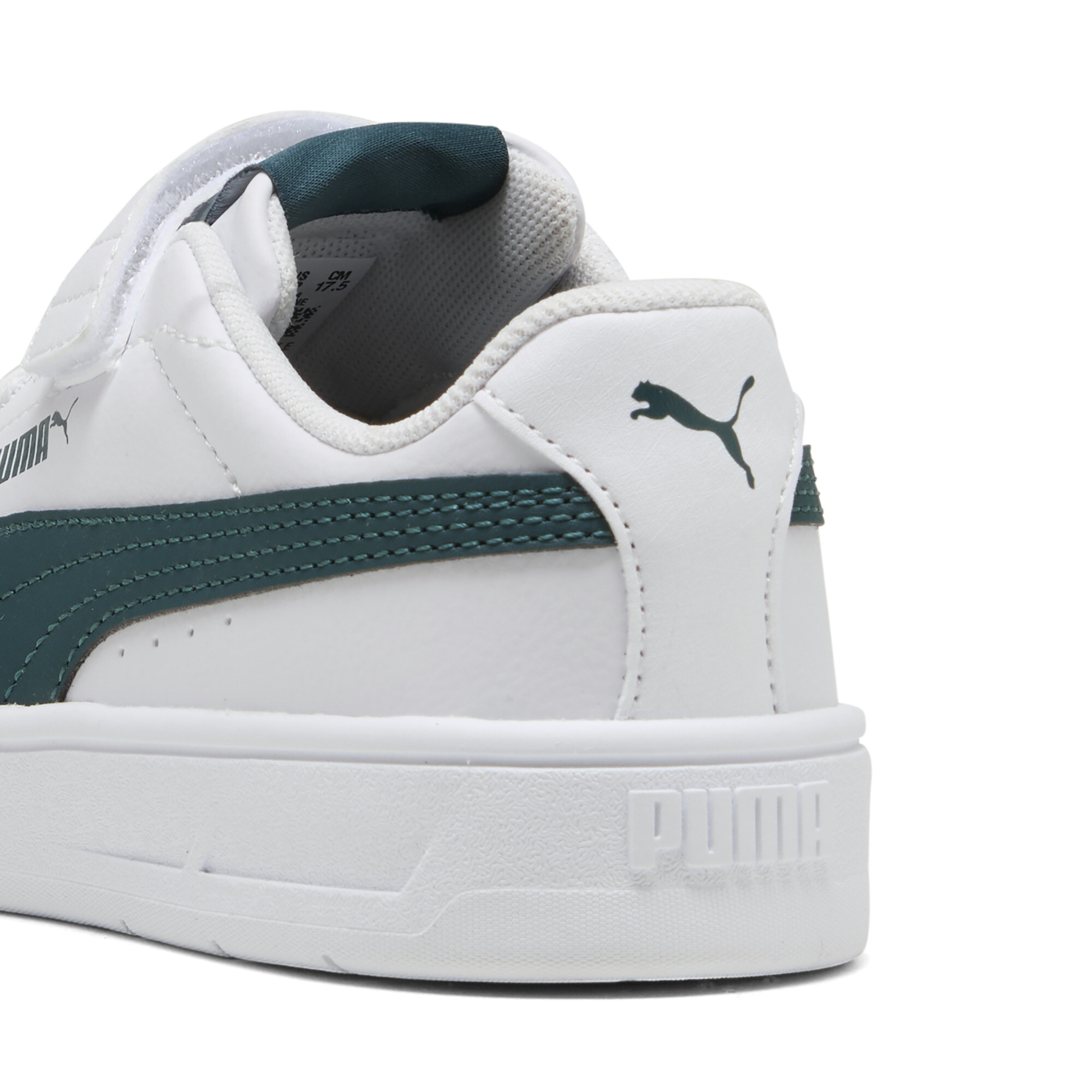 PUMA Court Classic Clean sneakers, Groen/Wit, Maat 32 thumbnail 5