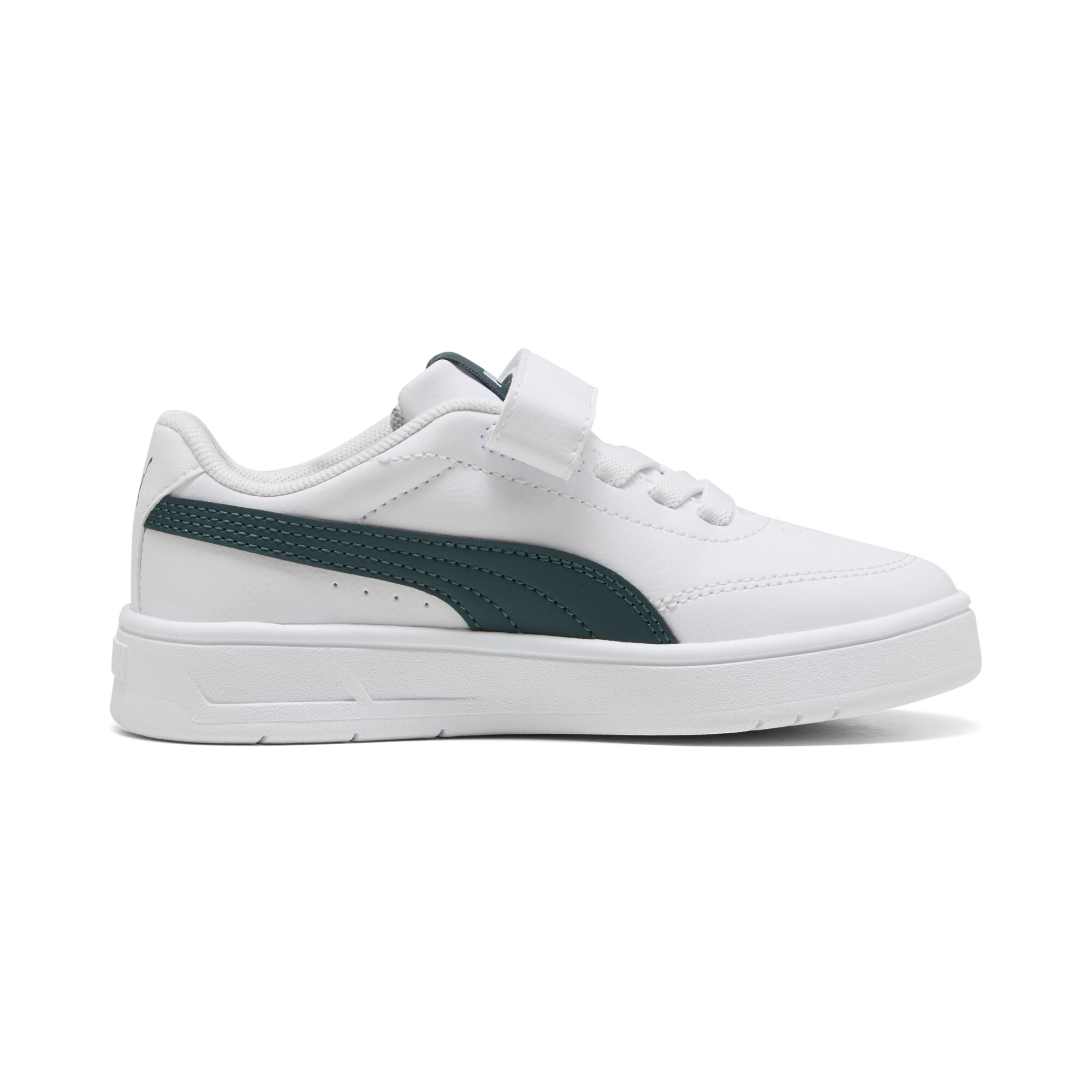 PUMA Court Classic Clean sneakers, Groen/Wit, Maat 32 thumbnail 3