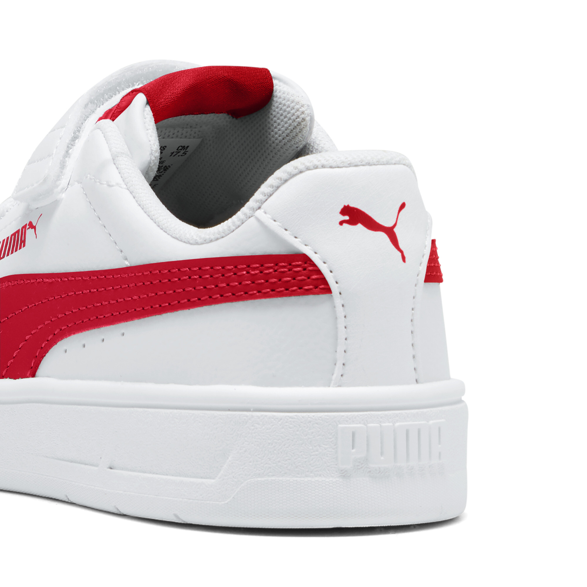 PUMA Court Classic Clean sneakers, Rood/Wit, Maat 34 thumbnail 5