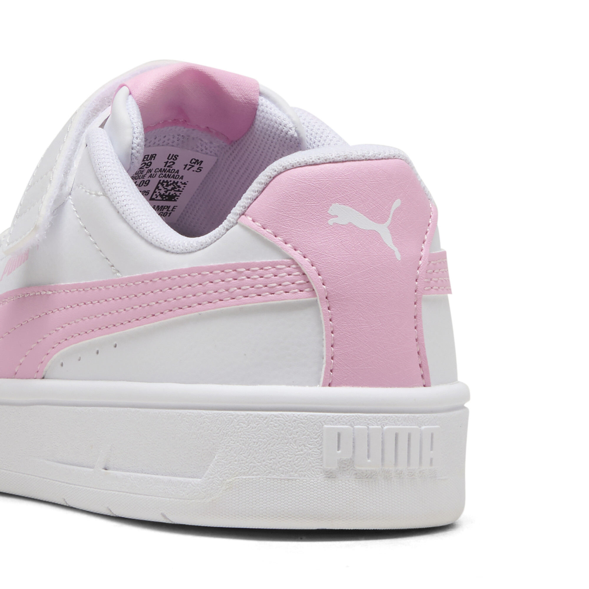PUMA Court Classic Clean sneakers, Roze/Wit, Maat 32,5 thumbnail 5