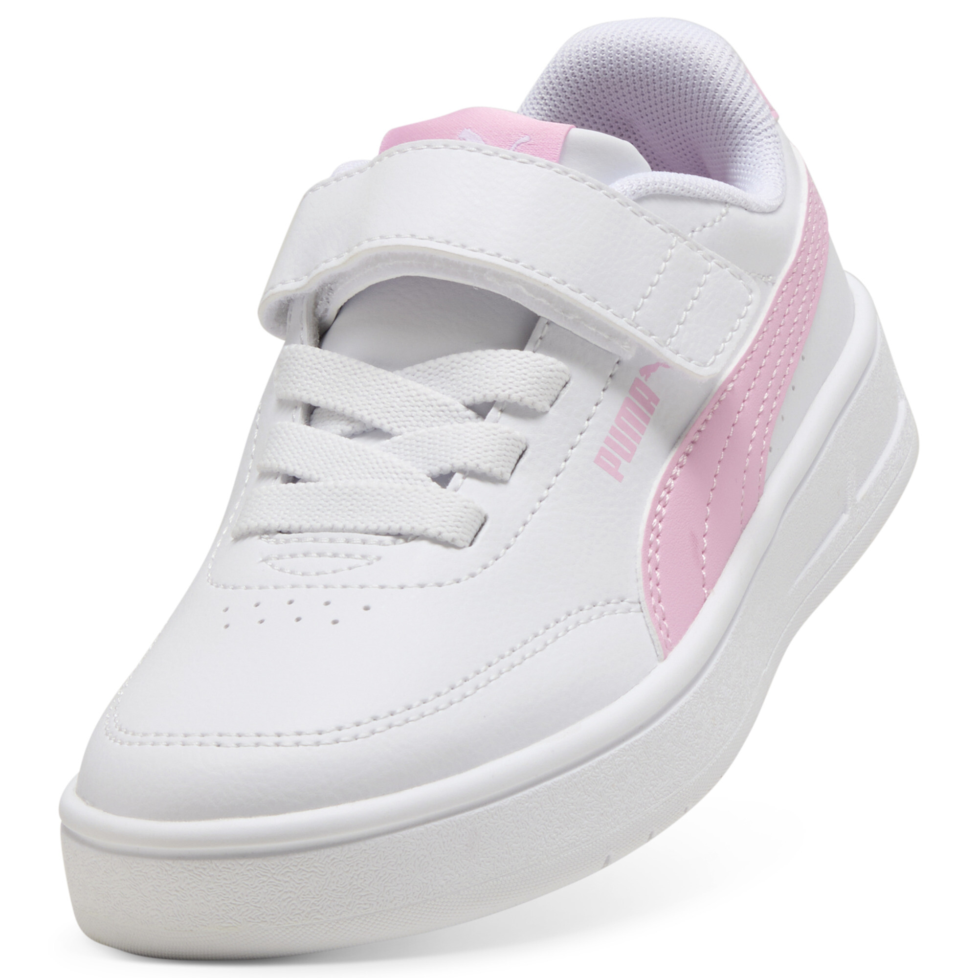 PUMA Court Classic Clean sneakers, Roze/Wit, Maat 32,5 thumbnail 2