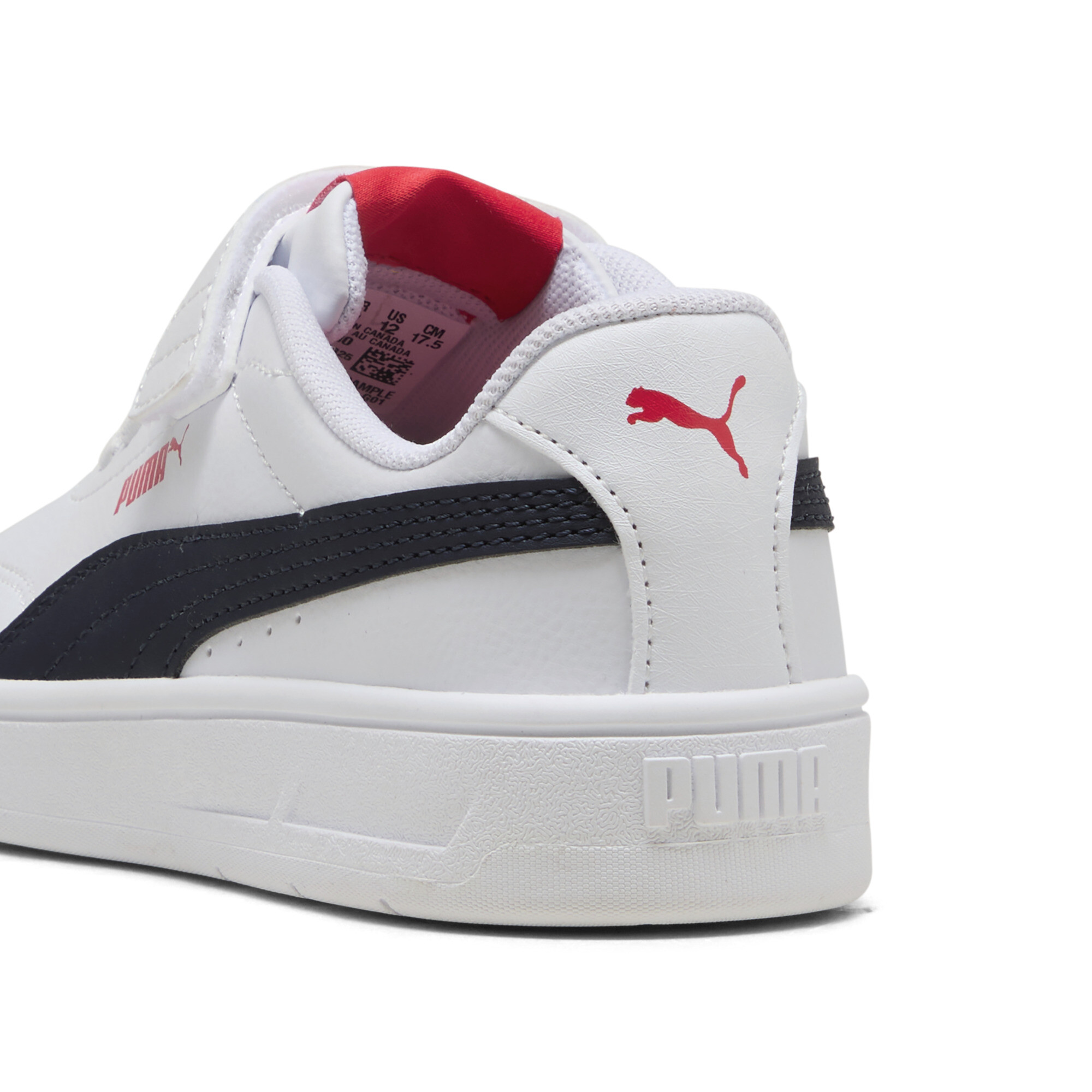 PUMA Court Classic Clean sneakers, Blauw/Rood/Wit, Maat 34,5 thumbnail 5