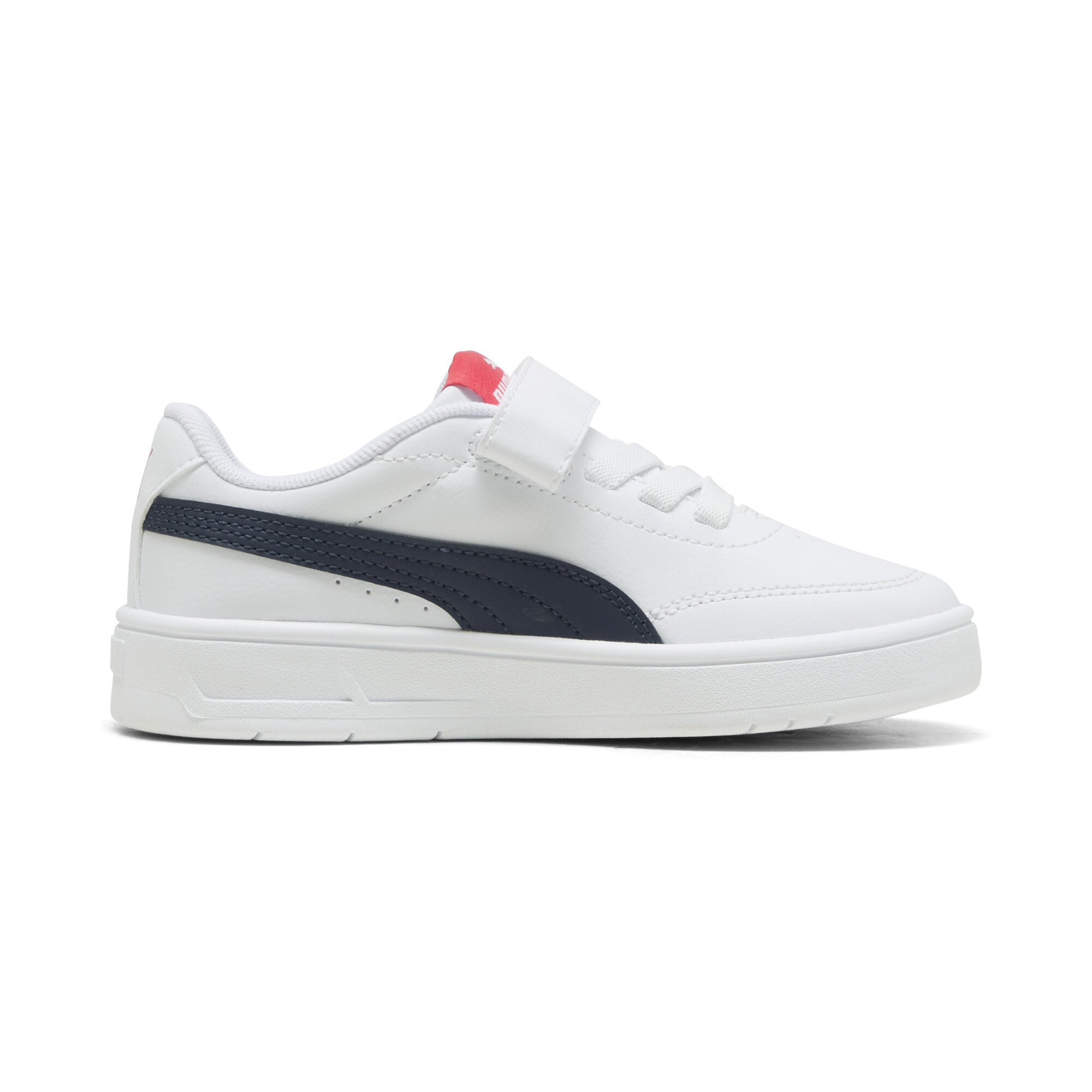PUMA Court Classic Clean sneakers, Blauw/Rood/Wit, Maat 34,5 thumbnail 3