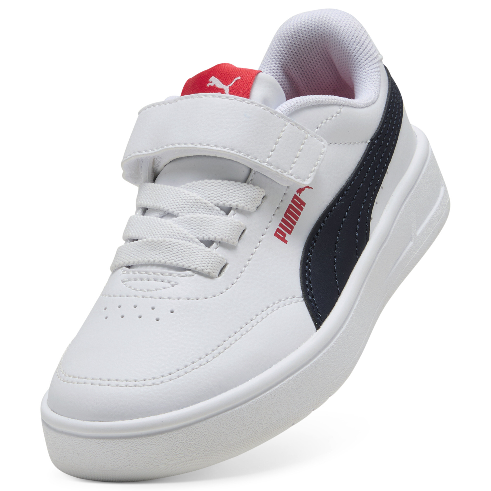 PUMA Court Classic Clean sneakers, Blauw/Rood/Wit, Maat 34,5 thumbnail 2