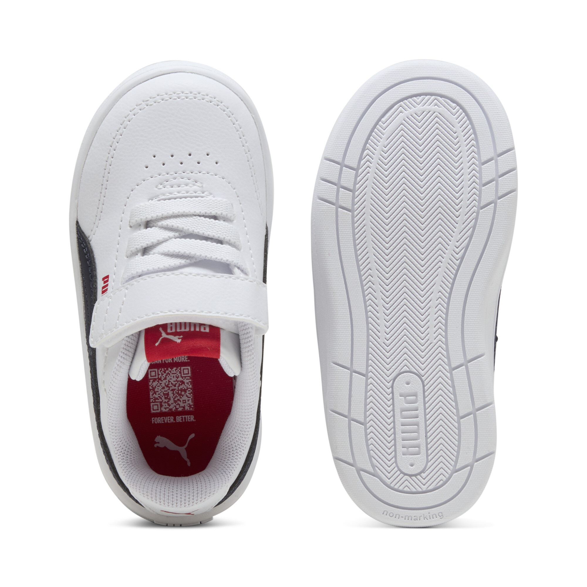 PUMA Court Classic Clean sneakers, Blauw/Rood/Wit, Maat 22 thumbnail 4