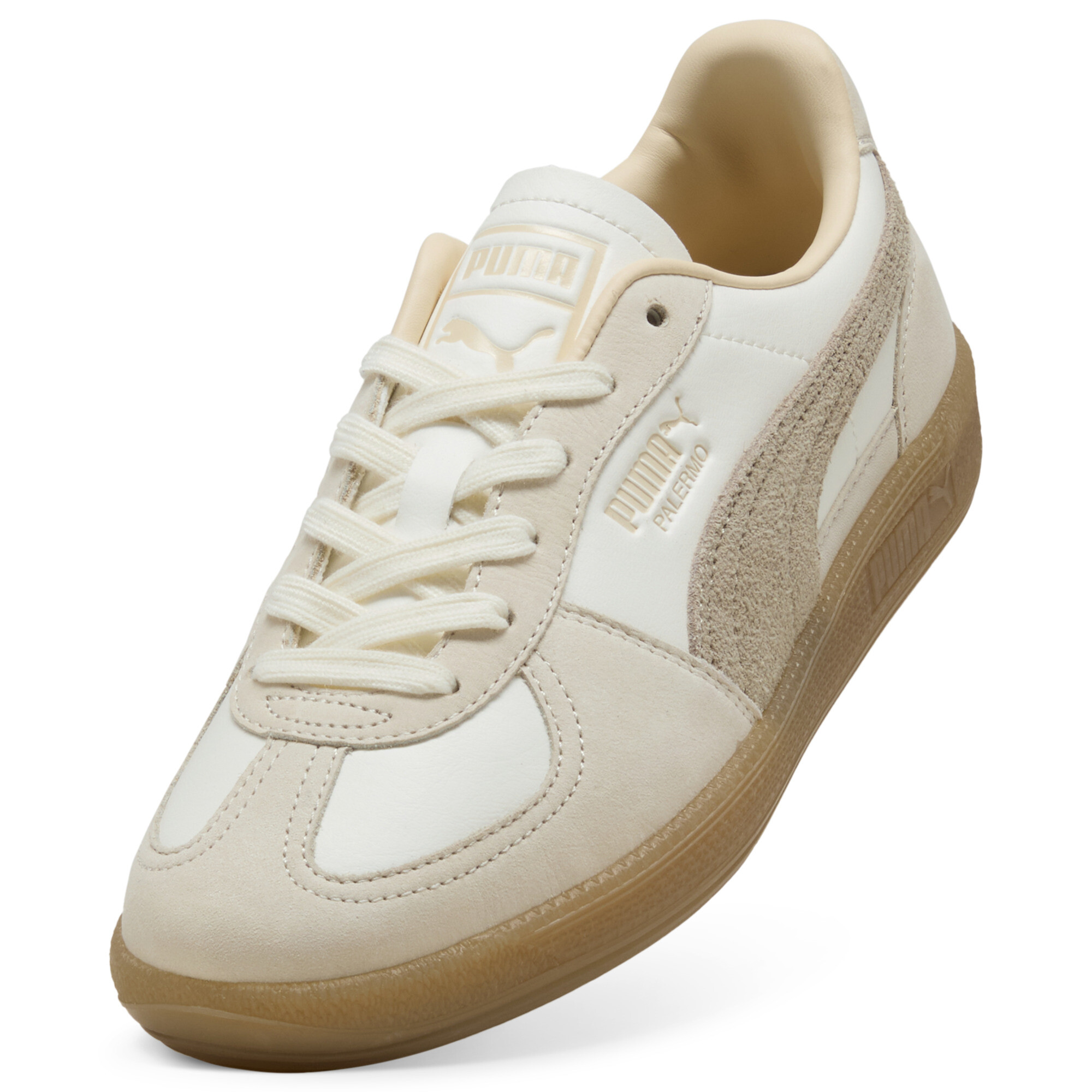 PUMA Palermo Elevated sneakers voor Dames, Zwart/Wit, Maat 40,5 thumbnail 2
