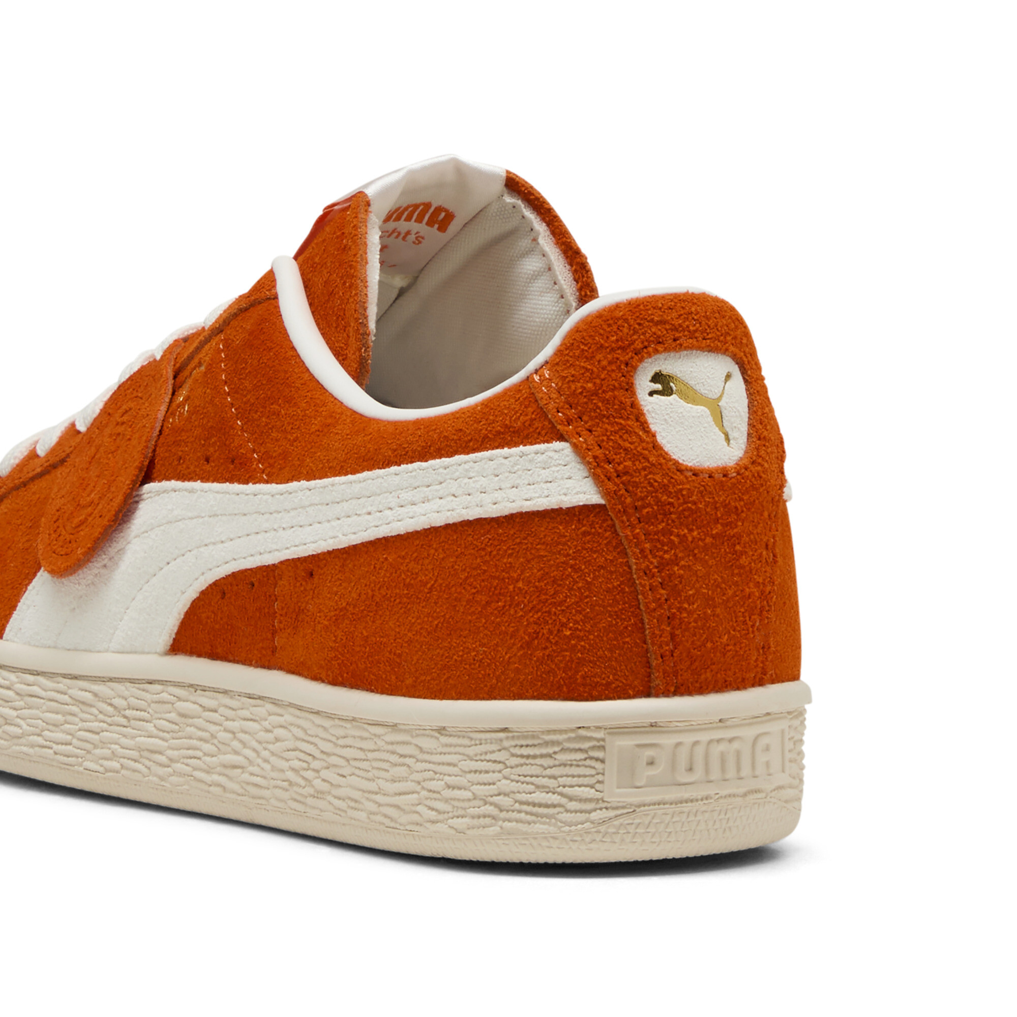 PUMA Suede Charles F. Stead IV uniseks sneakers, Wit/Oranje, Maat 42,5 thumbnail 5