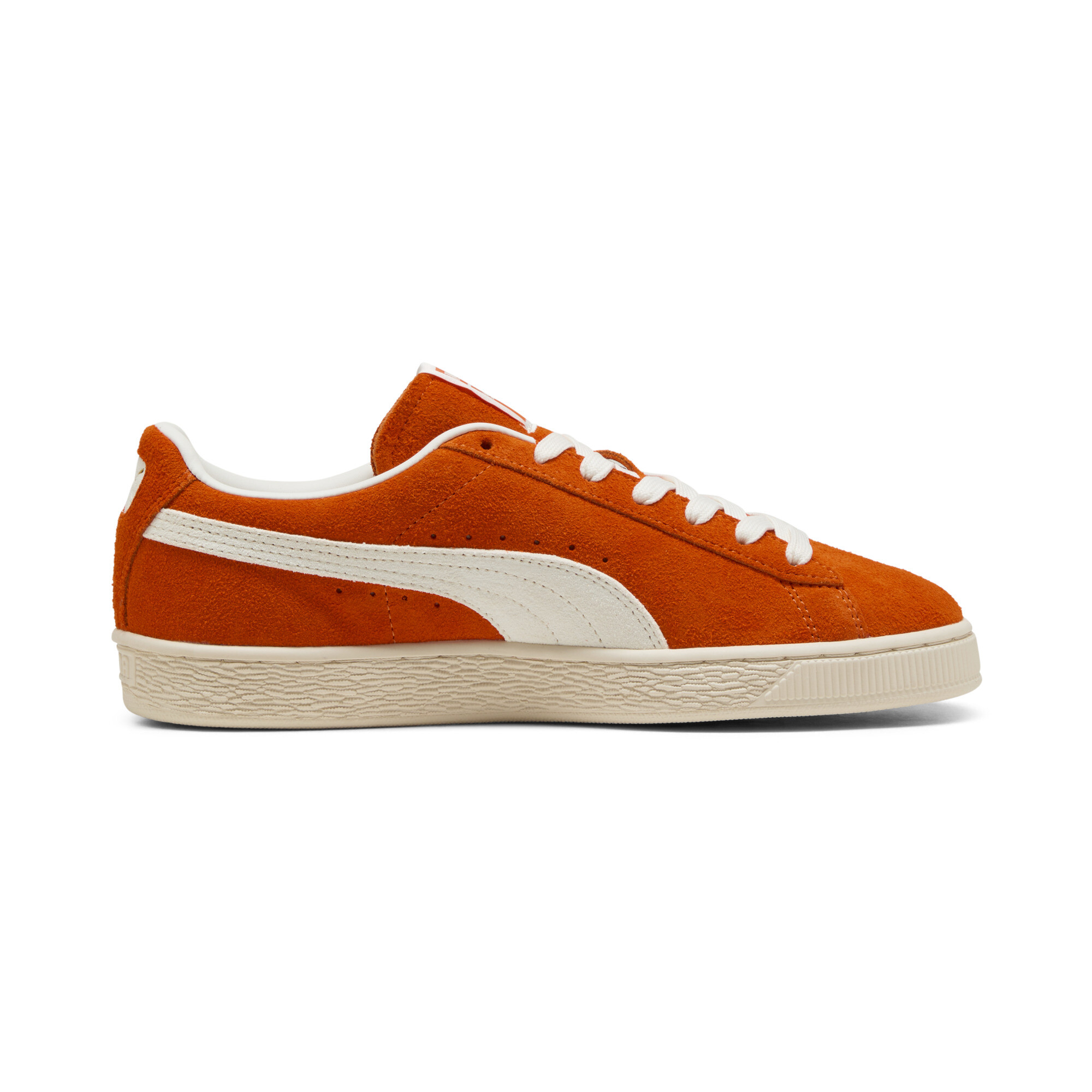 PUMA Suede Charles F. Stead IV uniseks sneakers, Wit/Oranje, Maat 42,5 thumbnail 3