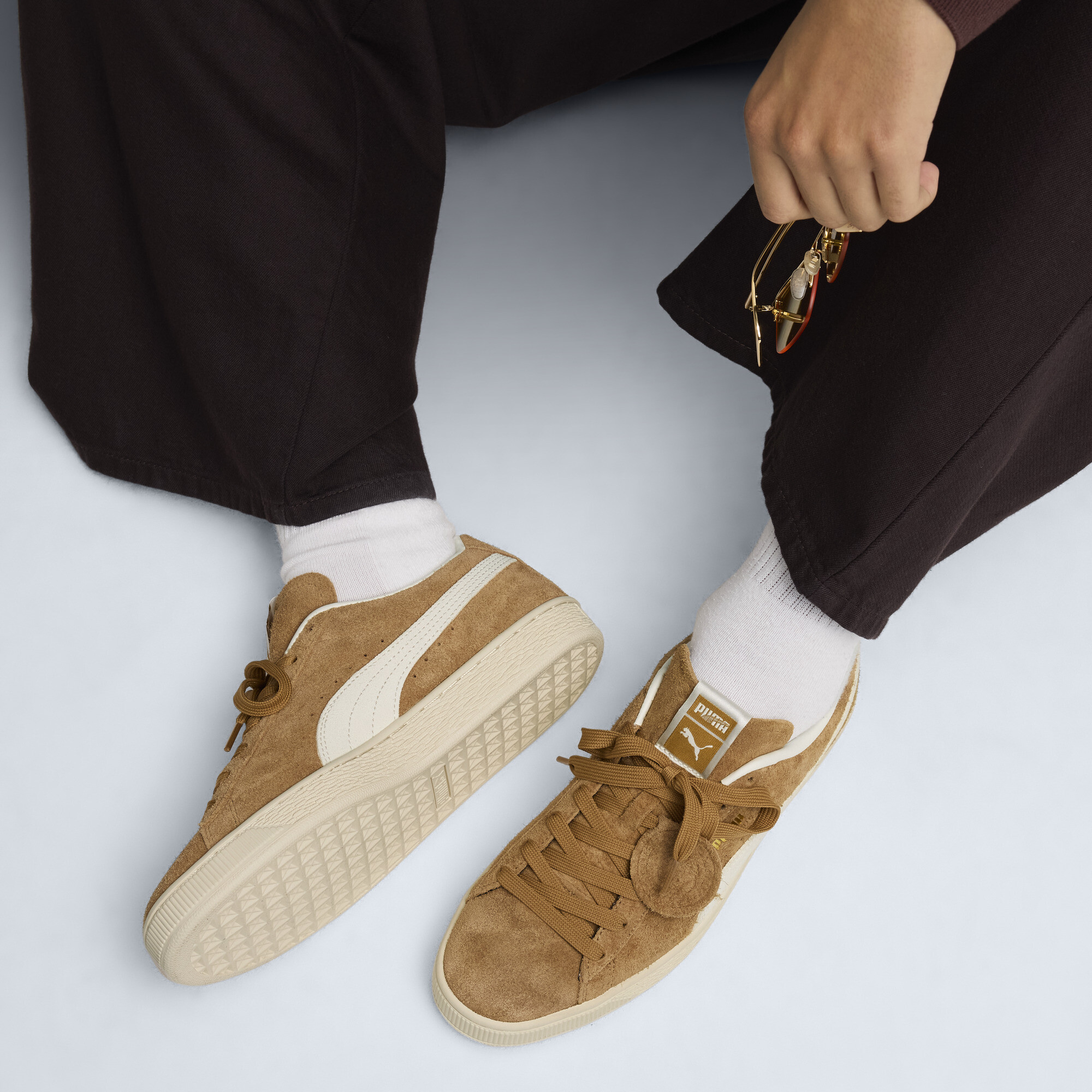 PUMA Suede Charles F. Stead V uniseks sneakers, Wit, Maat 36 thumbnail 8