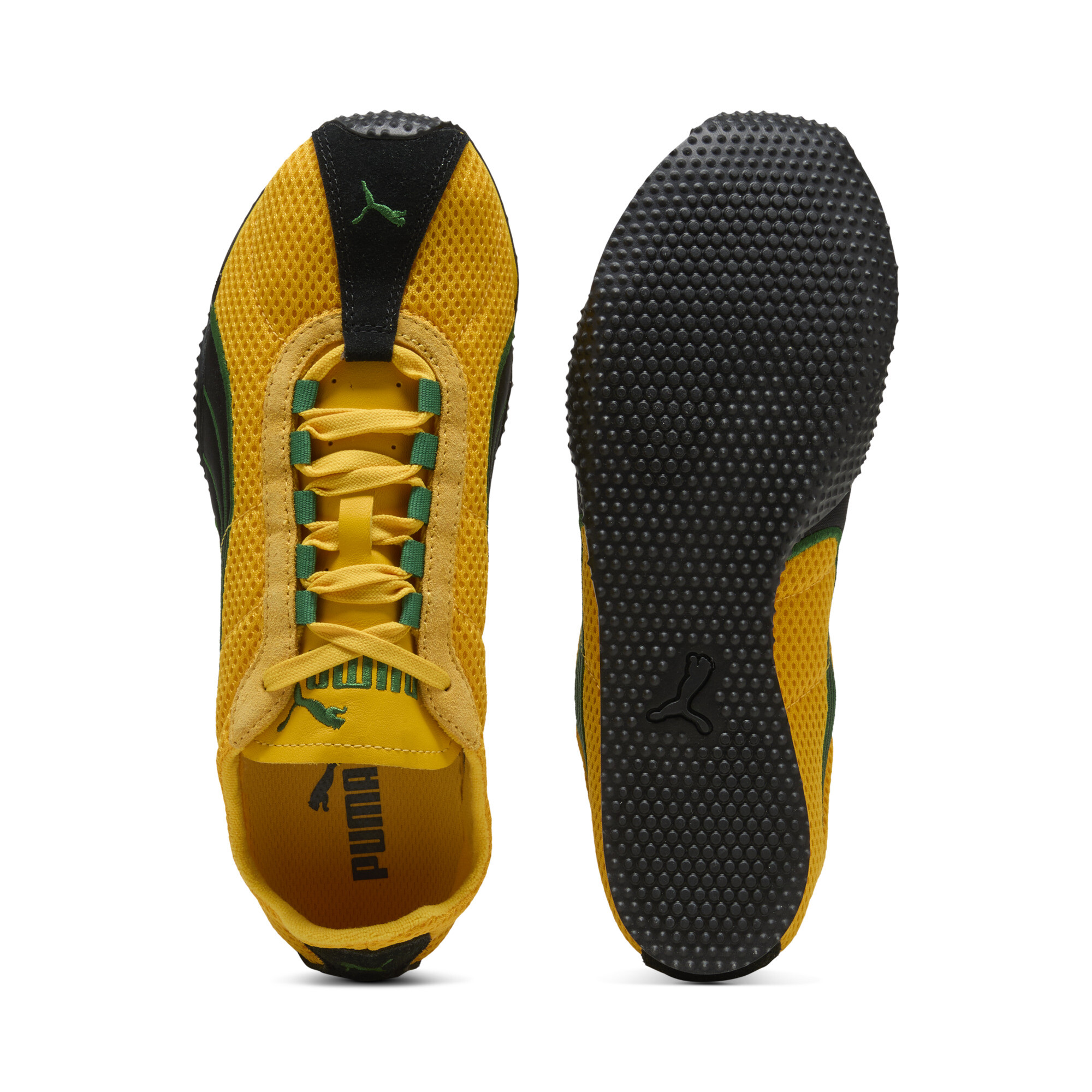 PUMA H-Street uniseks sneakers, Groen/Geel, Maat 36 thumbnail 4