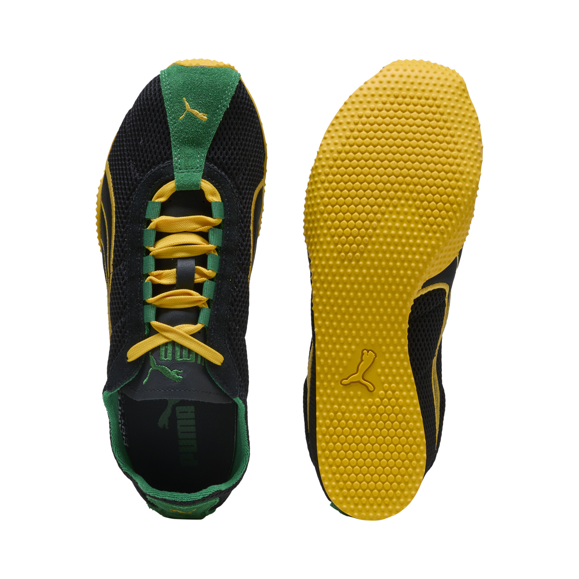 PUMA H-Street uniseks sneakers, Zwart/Geel, Maat 35,5 thumbnail 4