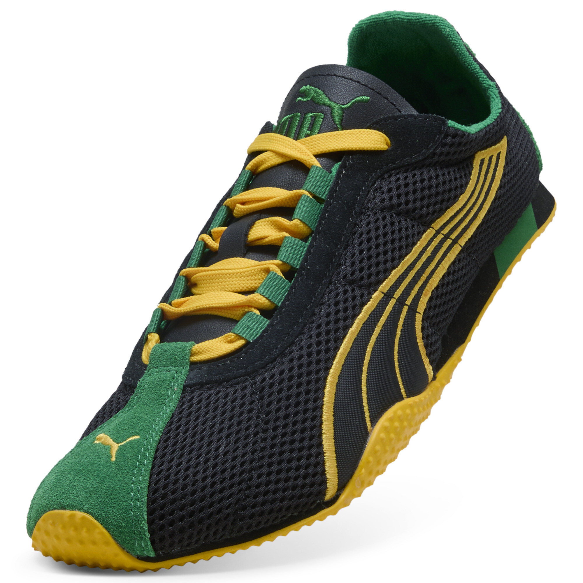 PUMA H-Street uniseks sneakers, Zwart/Geel, Maat 35,5 thumbnail 2