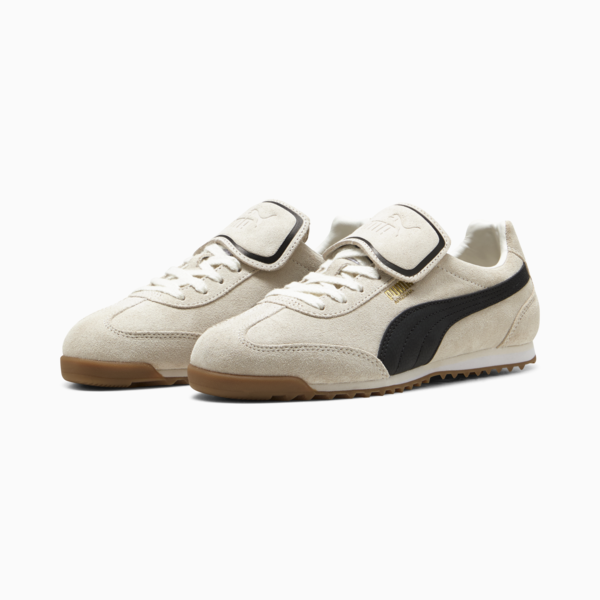 Arizona Premium Sneakers Unisex, Warm White-PUMA Black-PUMA Gold, large-ZAF
