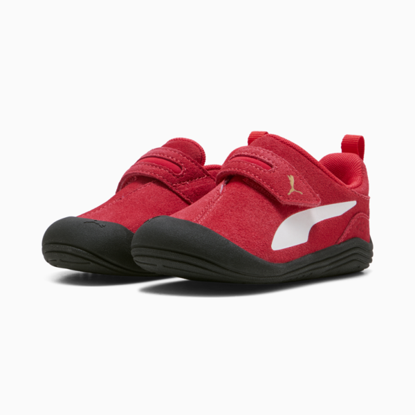 Kitten Premium Sneakers Toddlers, For All Time Red-PUMA White-PUMA Gold, large-ZAF