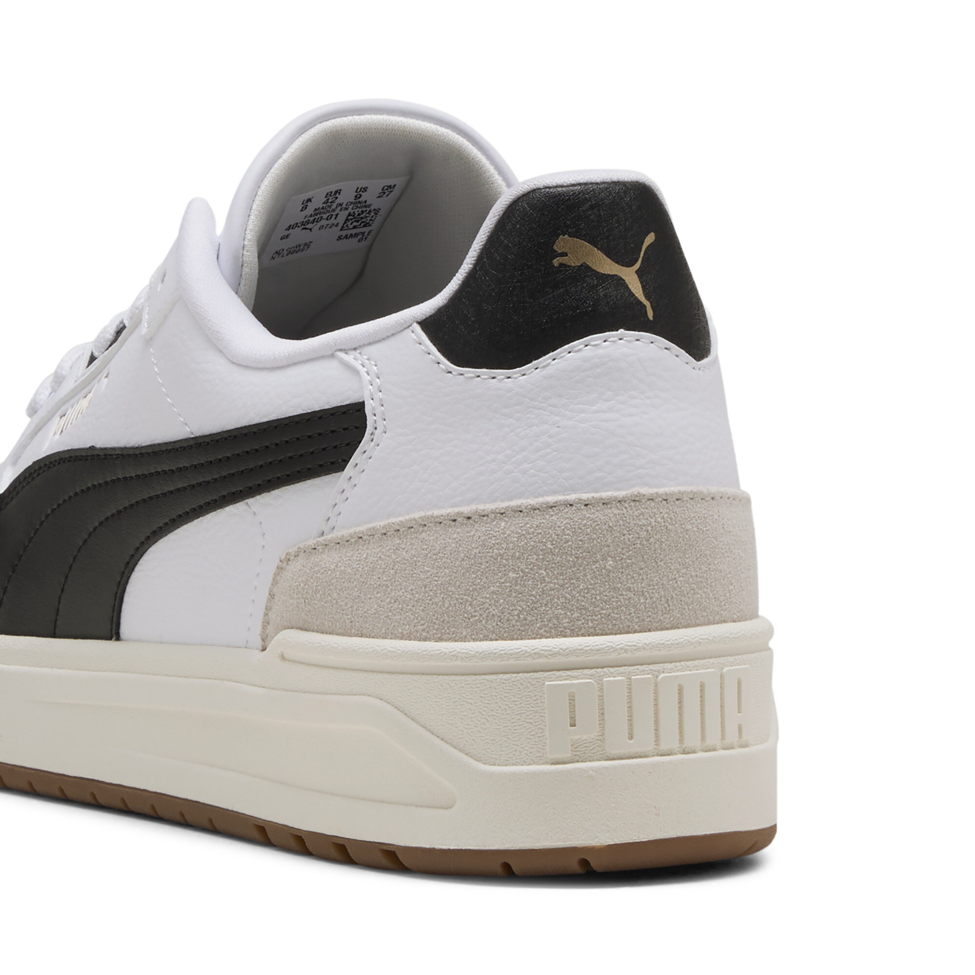 PUMA Shuffle Downtown uniseks sneakers, Zwart/Grijs/Wit, Maat 40,5 thumbnail 5