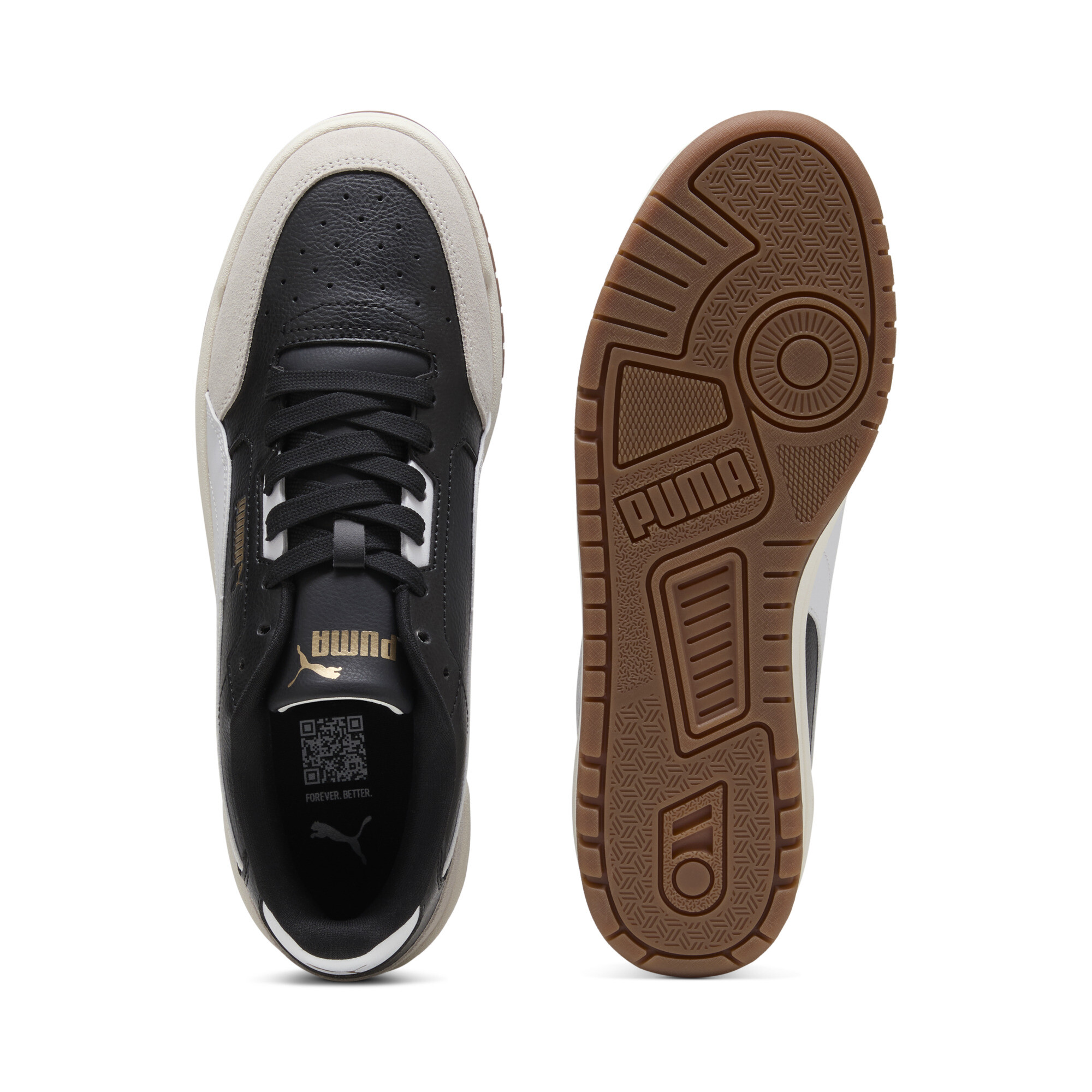 PUMA Shuffle Downtown uniseks sneakers, Zwart/Grijs/Wit, Maat 42 thumbnail 4