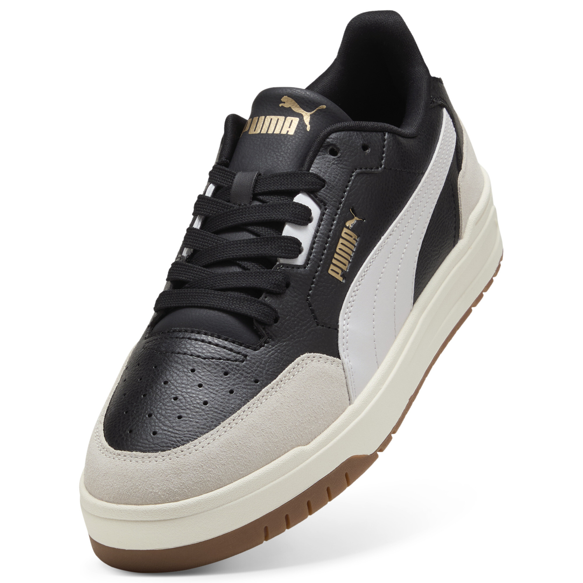 PUMA Shuffle Downtown uniseks sneakers, Zwart/Grijs/Wit, Maat 42 thumbnail 2