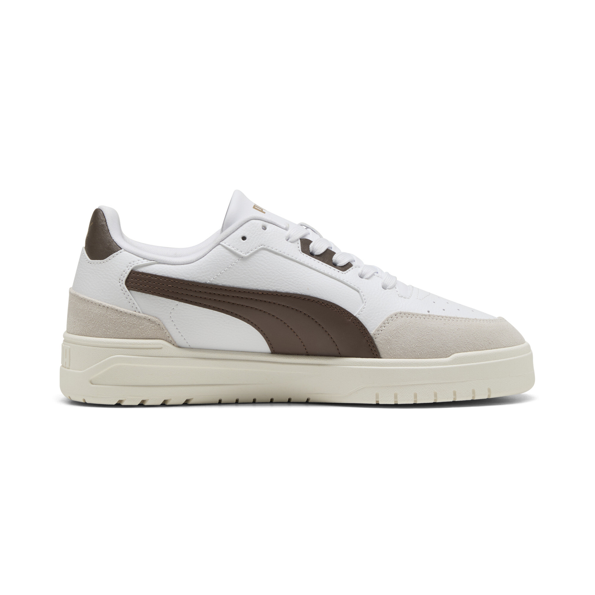 PUMA Shuffle Downtown uniseks sneakers, Grijs/Wit/Brons, Maat 39 thumbnail 3